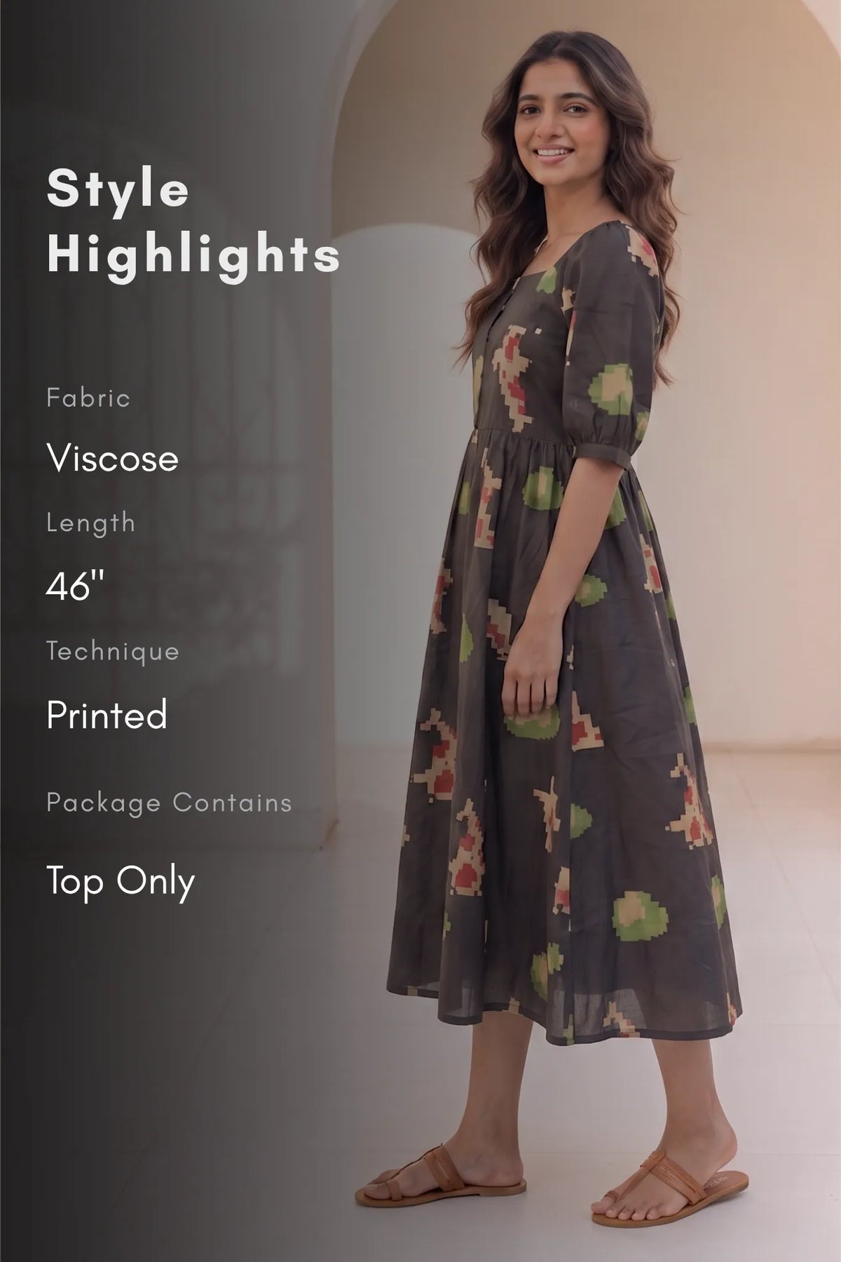 Moonlit Koi Printed Umbrella Outfit