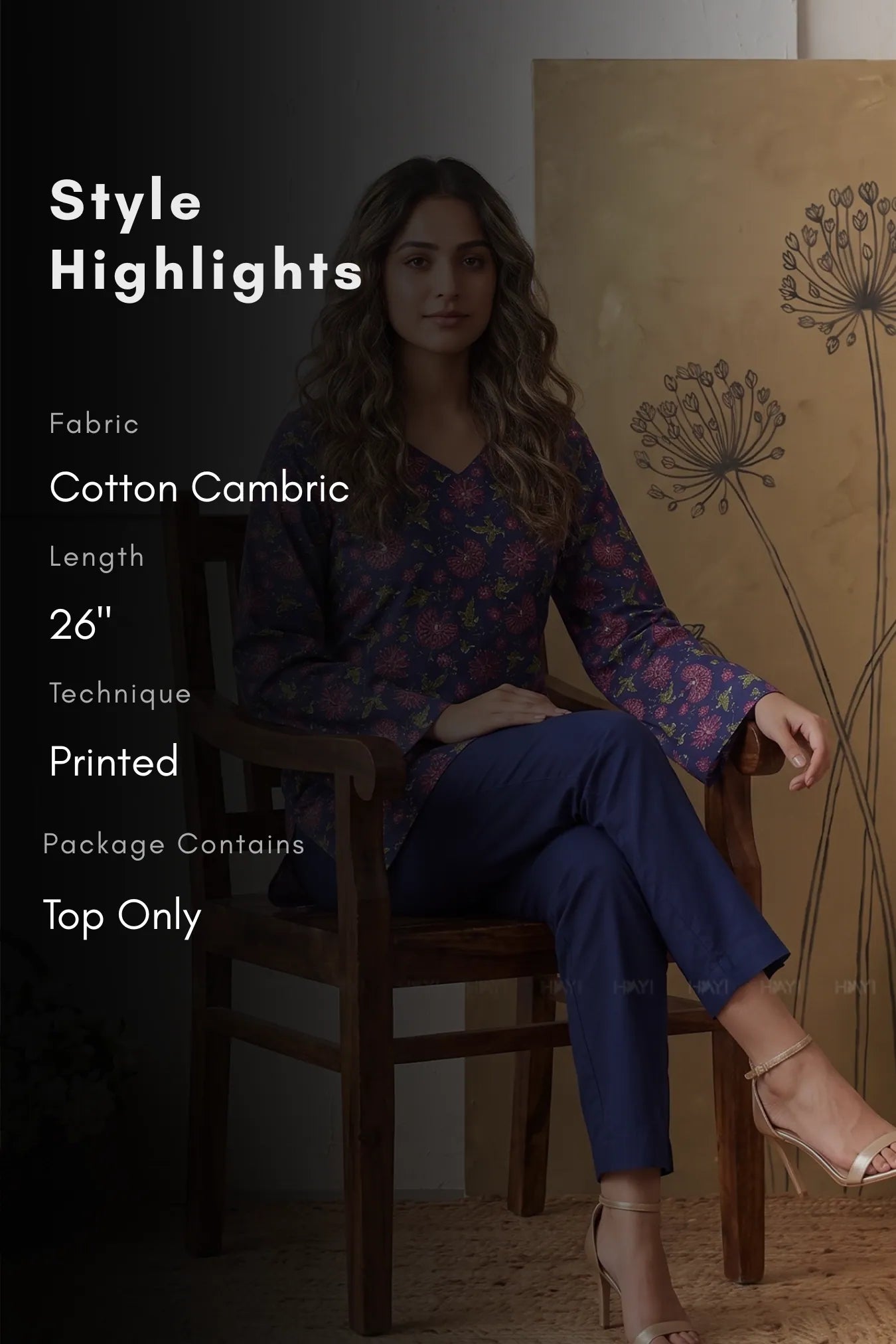 Mulberry Muse Printed Short Kurta