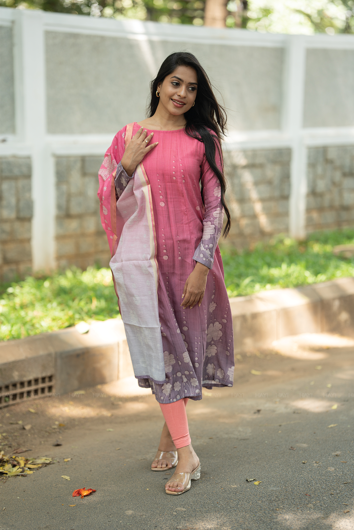 Rosy Muse Printed 2 Piece Bombay Silk Blend Kurta with Dupatta