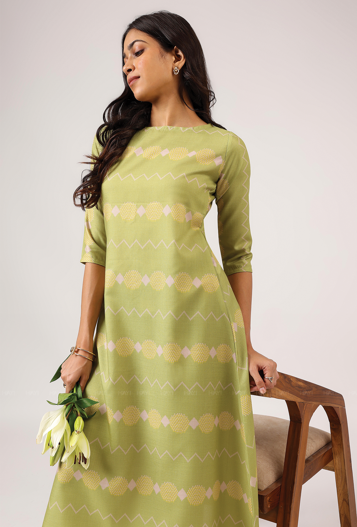 Fairy Green with Blush Drift Linen Blend Co ord set