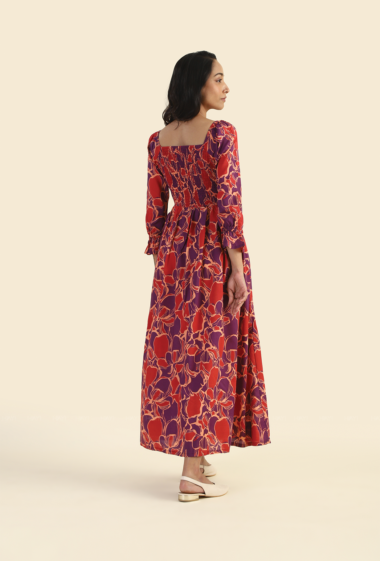 Mulberry Violet Reverie Smock Dress
