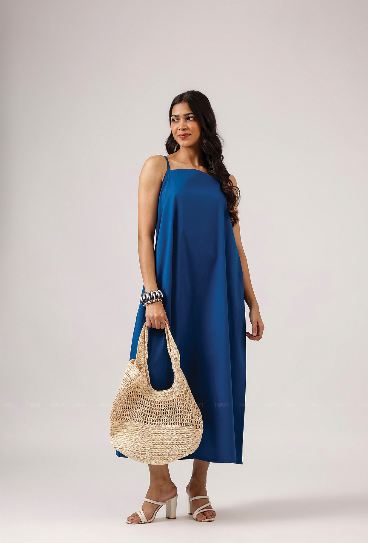 Ocean Eyes Blue Spaghetti Dress