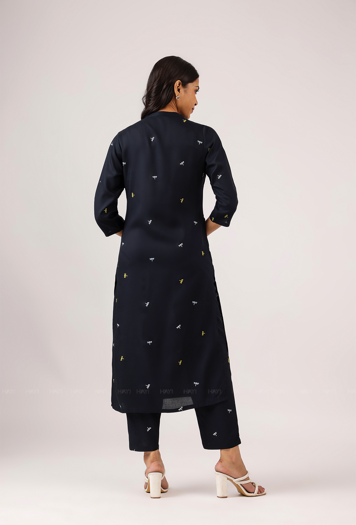 Florette Black with Sky Dancer Viscose Co ord set