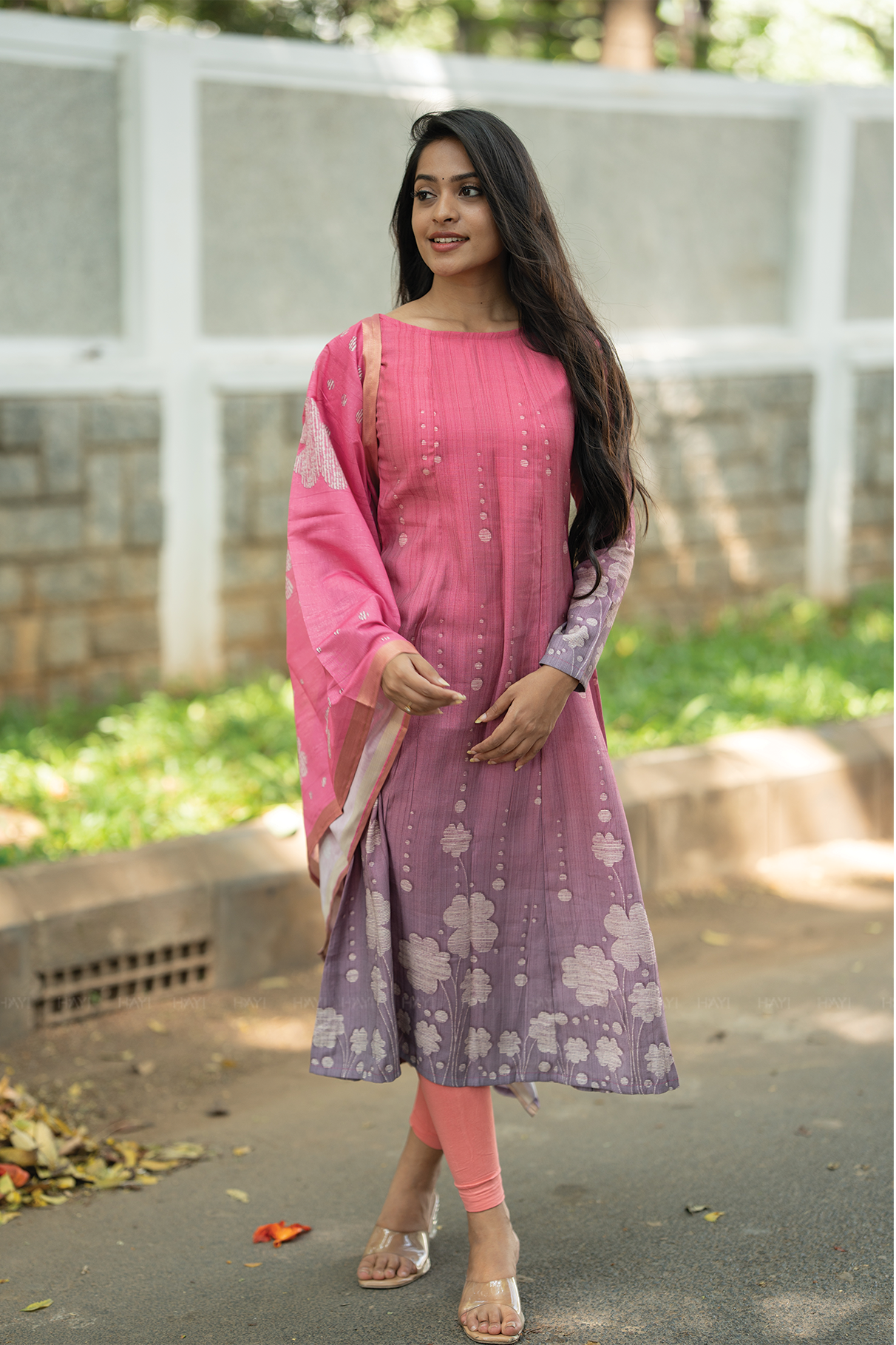 Rosy Muse Printed 2 Piece Bombay Silk Blend Kurta with Dupatta