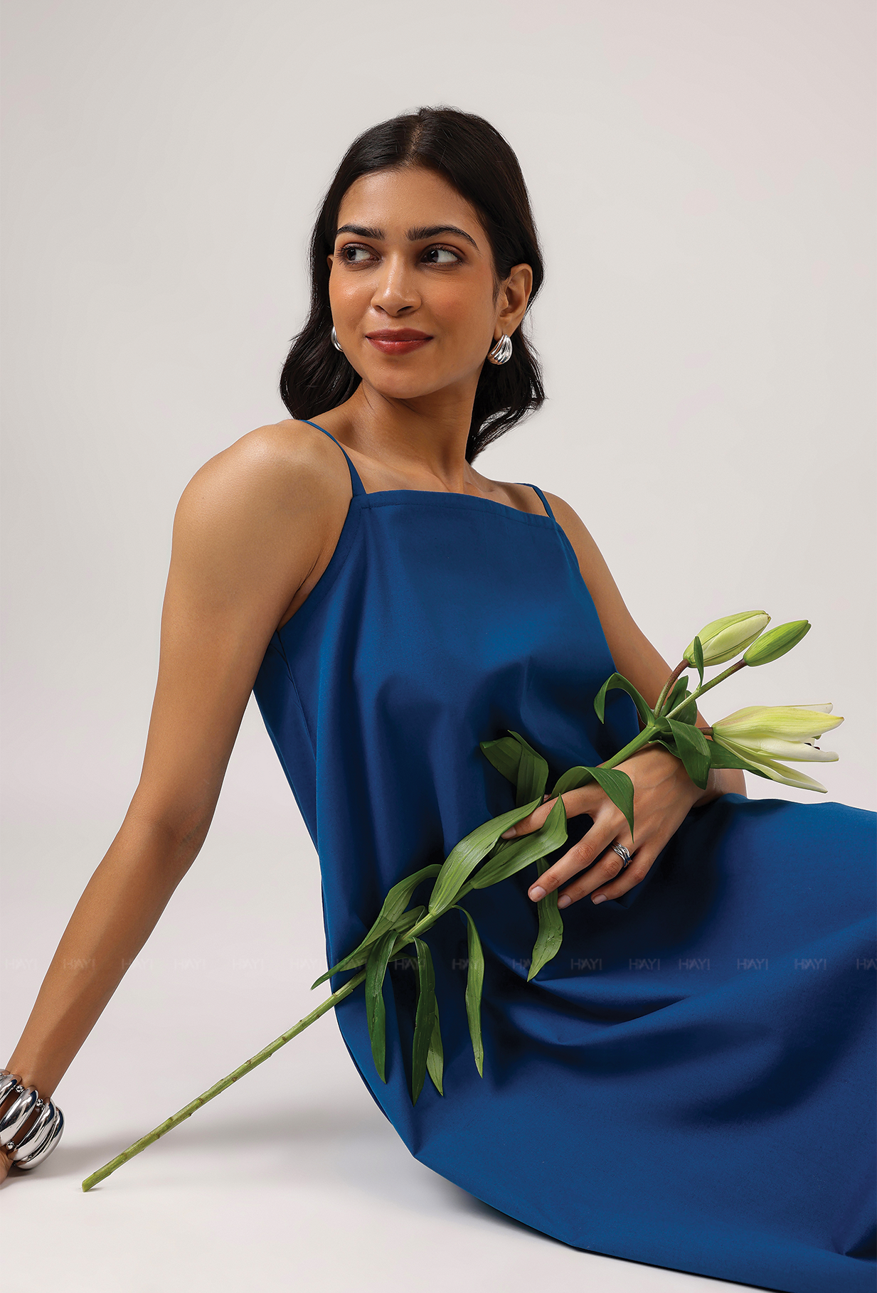 Ocean Eyes Blue Spaghetti Dress