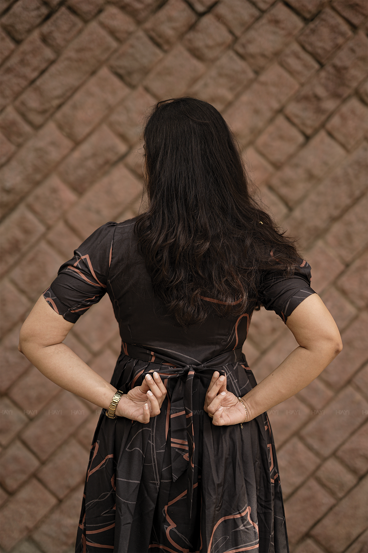 Dark Muse Florals Black Floral Printed Maternity and Feeding Wear