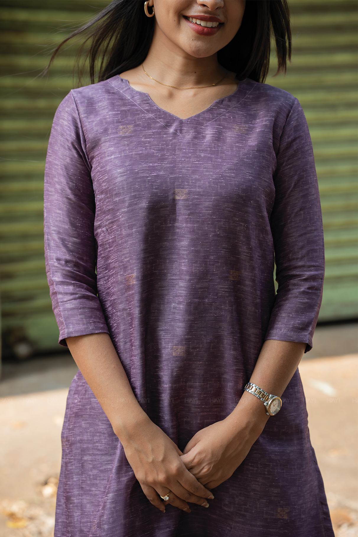 Petal Mist Jacquard 3 Piece Linen Kurta Set with Dupatta