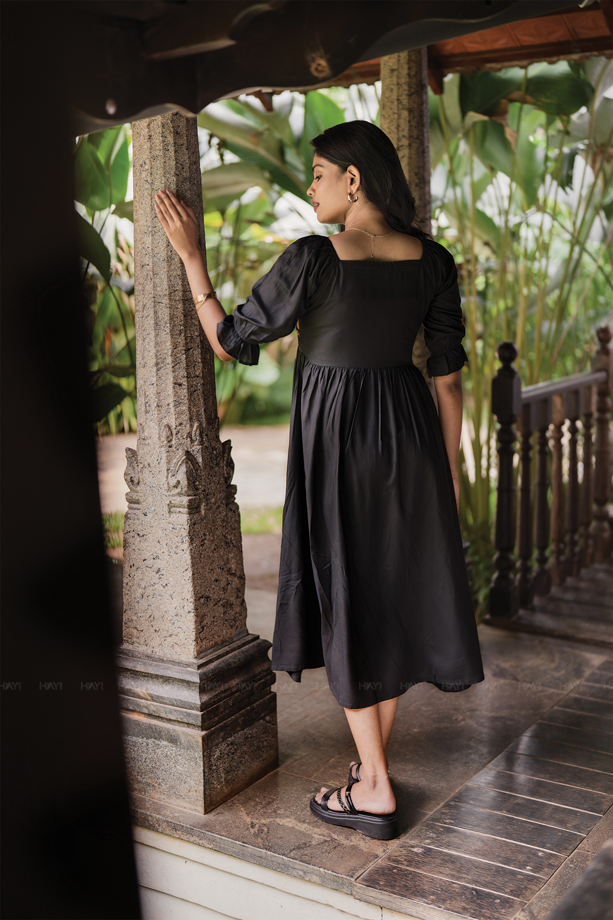 Boho Tangle Viscose Printed Elegant Maxi Dress