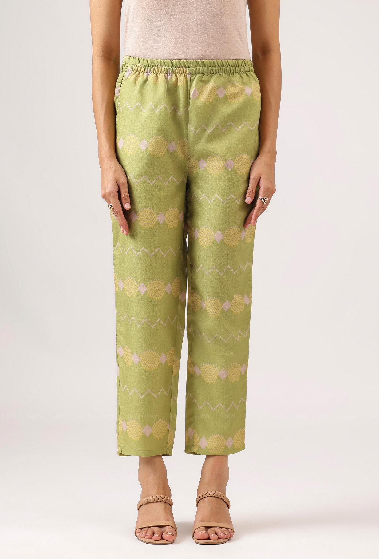 Fairy Green with Blush Drift Linen Blend Co ord set
