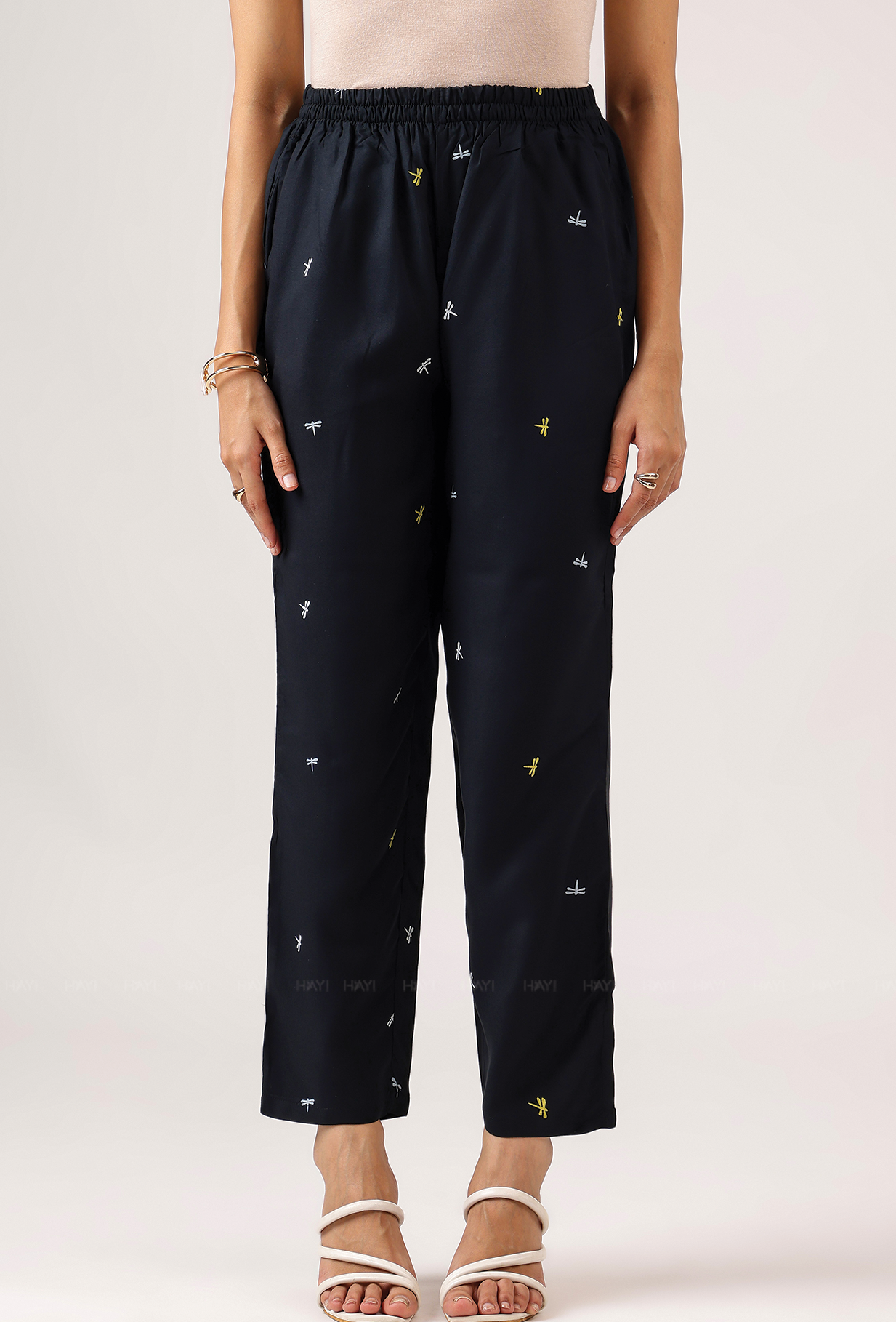 Florette Black with Sky Dancer Viscose Co ord set