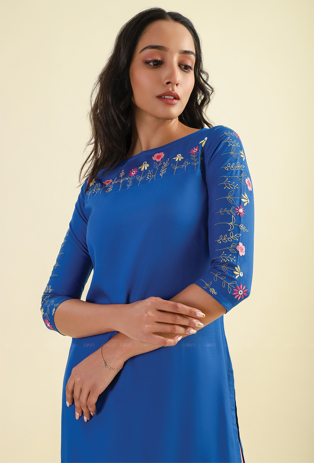 Royal Blooms Embroidery Kurta