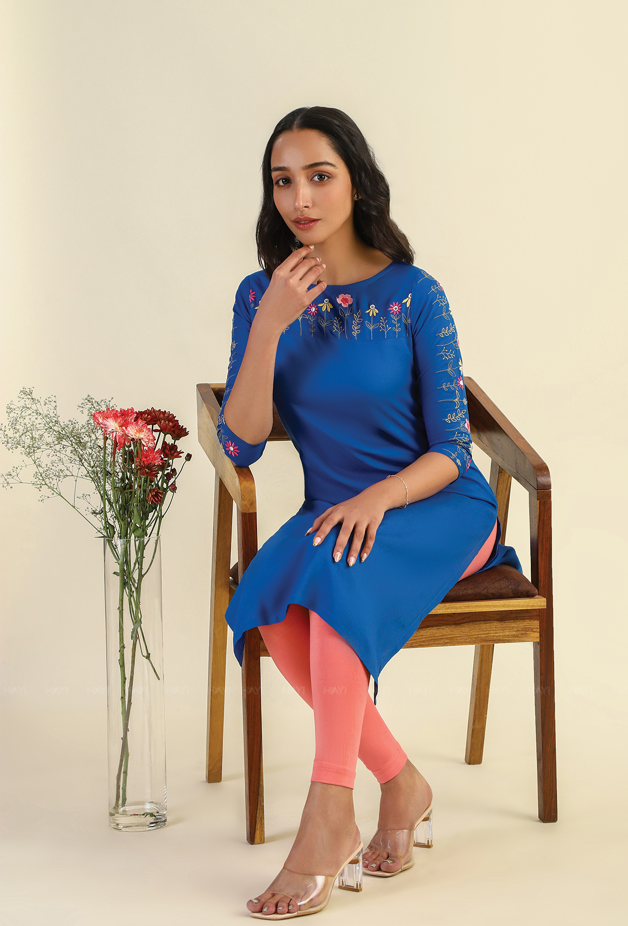 Royal Blooms Embroidery Kurta