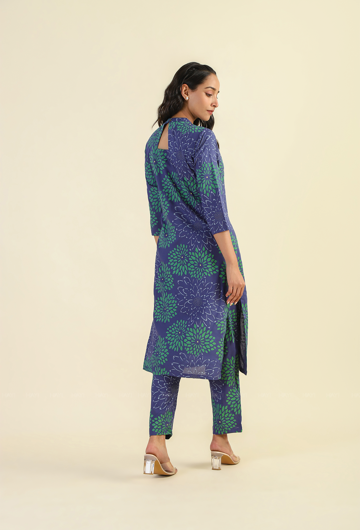 Indigo Muted Theory Viscose Printed Co-ords