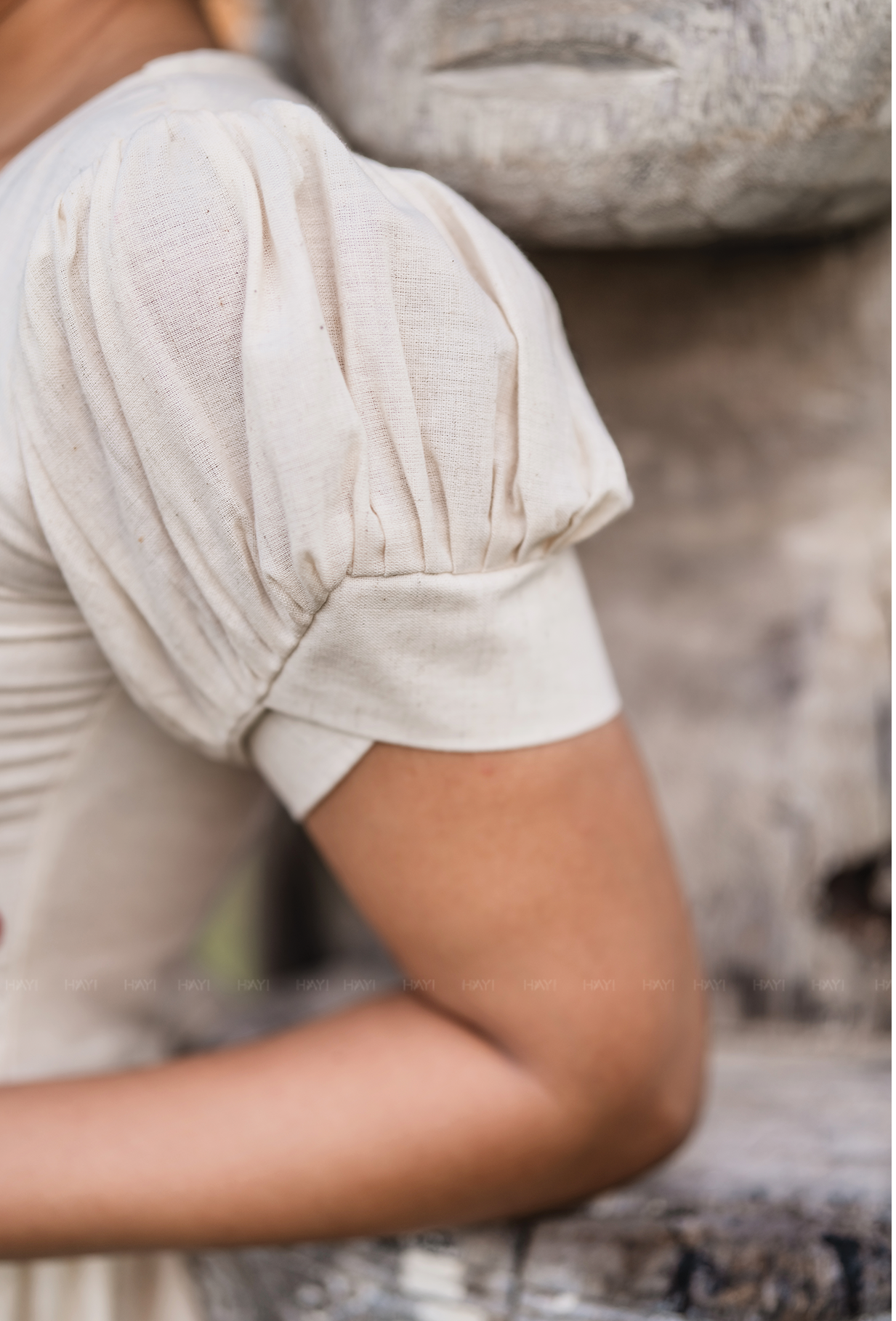 Little Hearts Embroidery Cotton Flex Dress