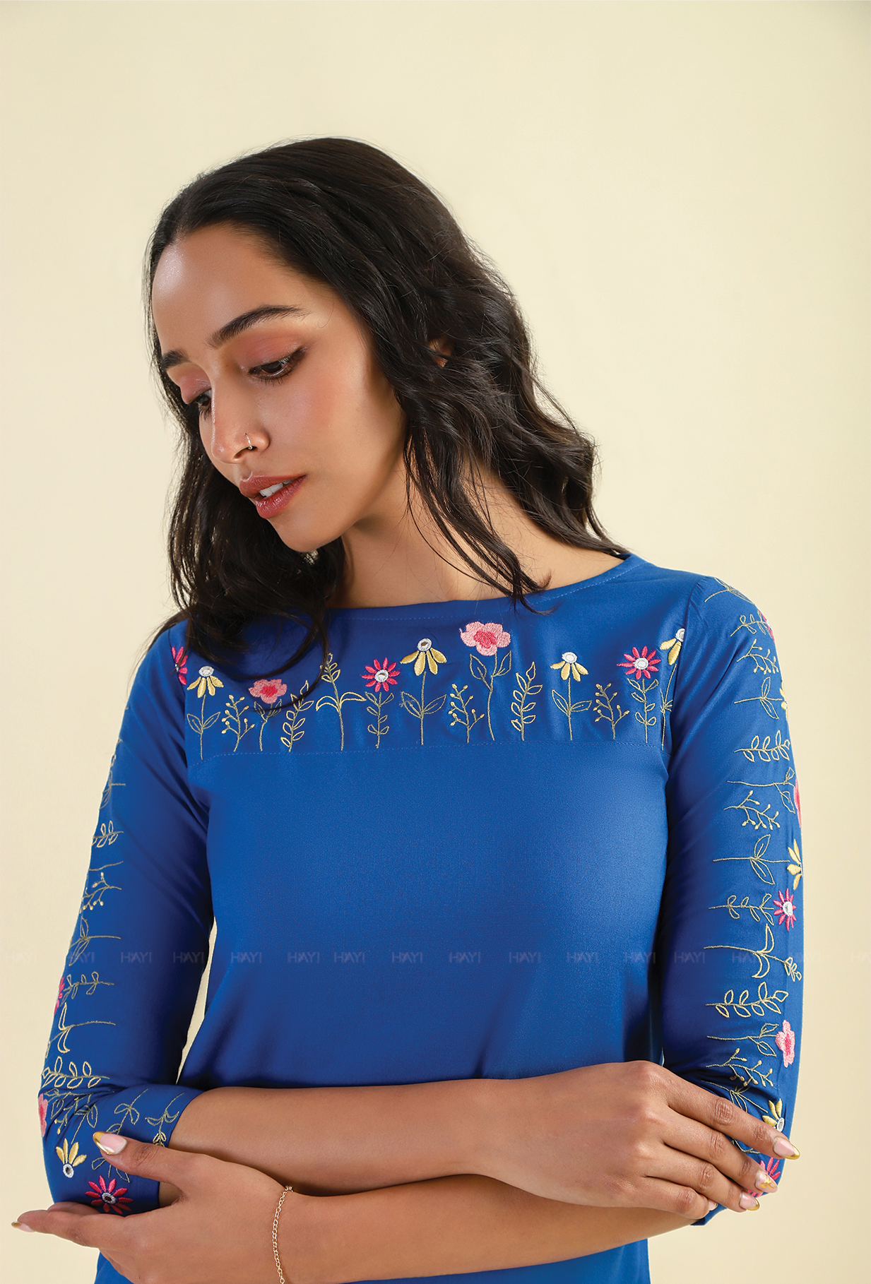 Royal Blooms Embroidery Kurta