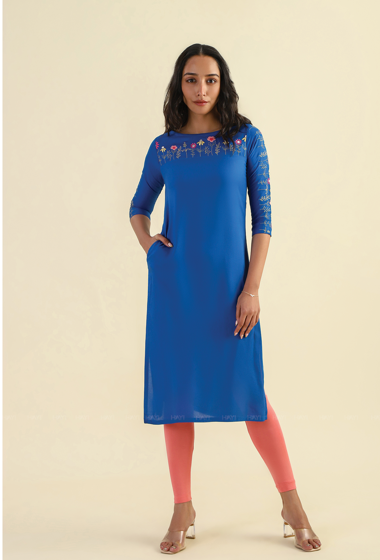 Royal Blooms Embroidery Kurta