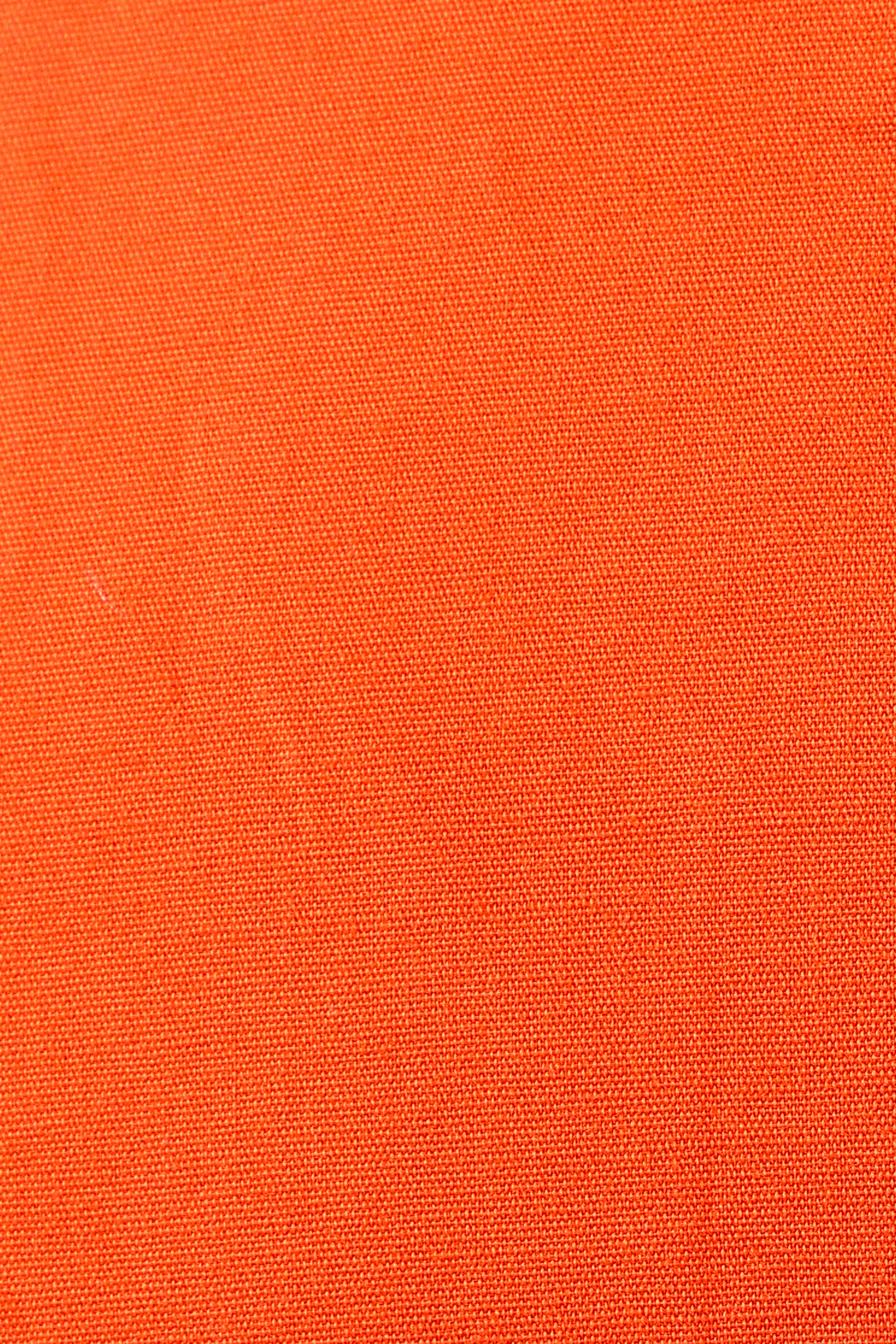 Crush Code Orange Boat Neck With Puff Sleeve Dress