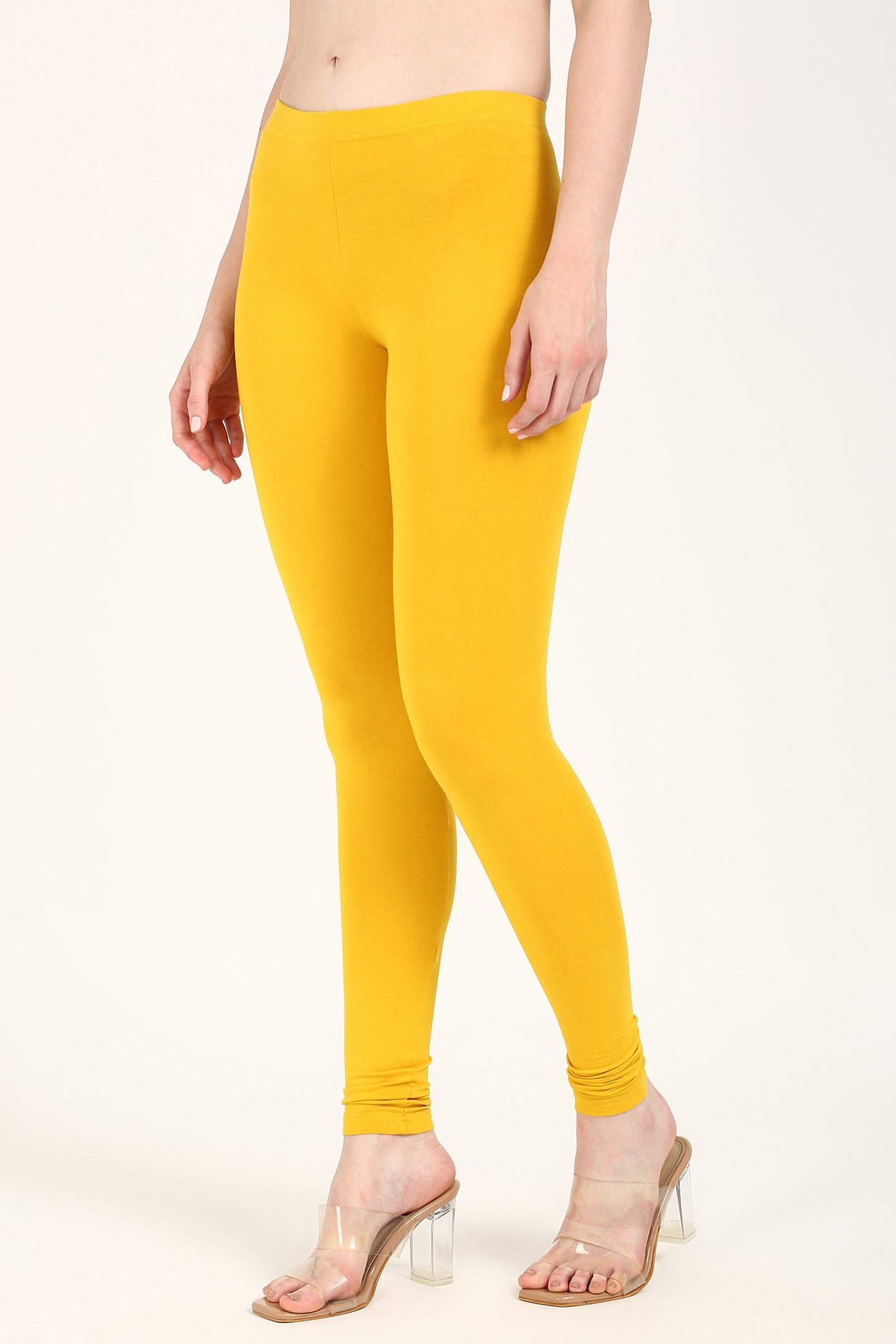 Gold yellow churidar