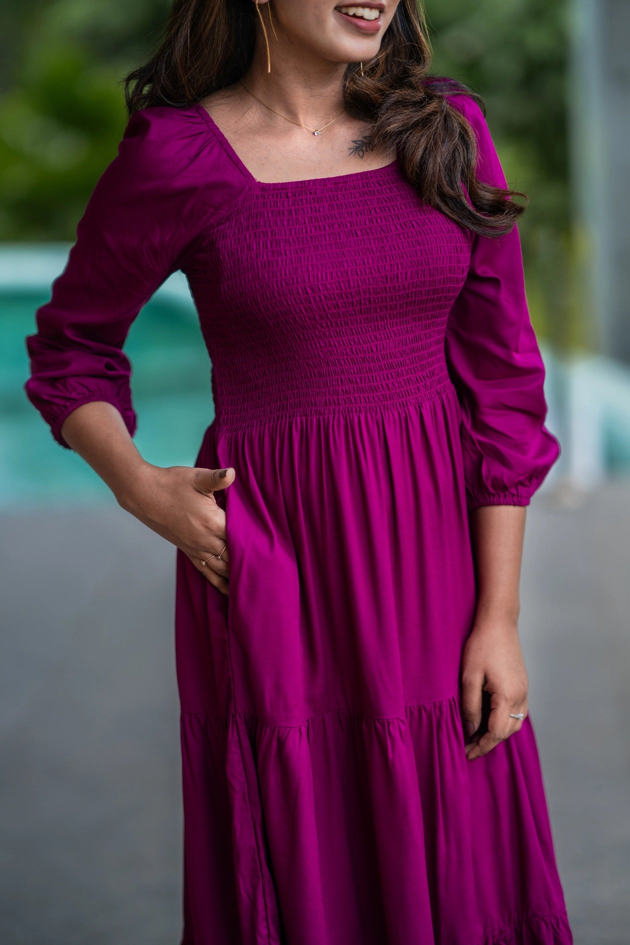 Majenta Smock Dress