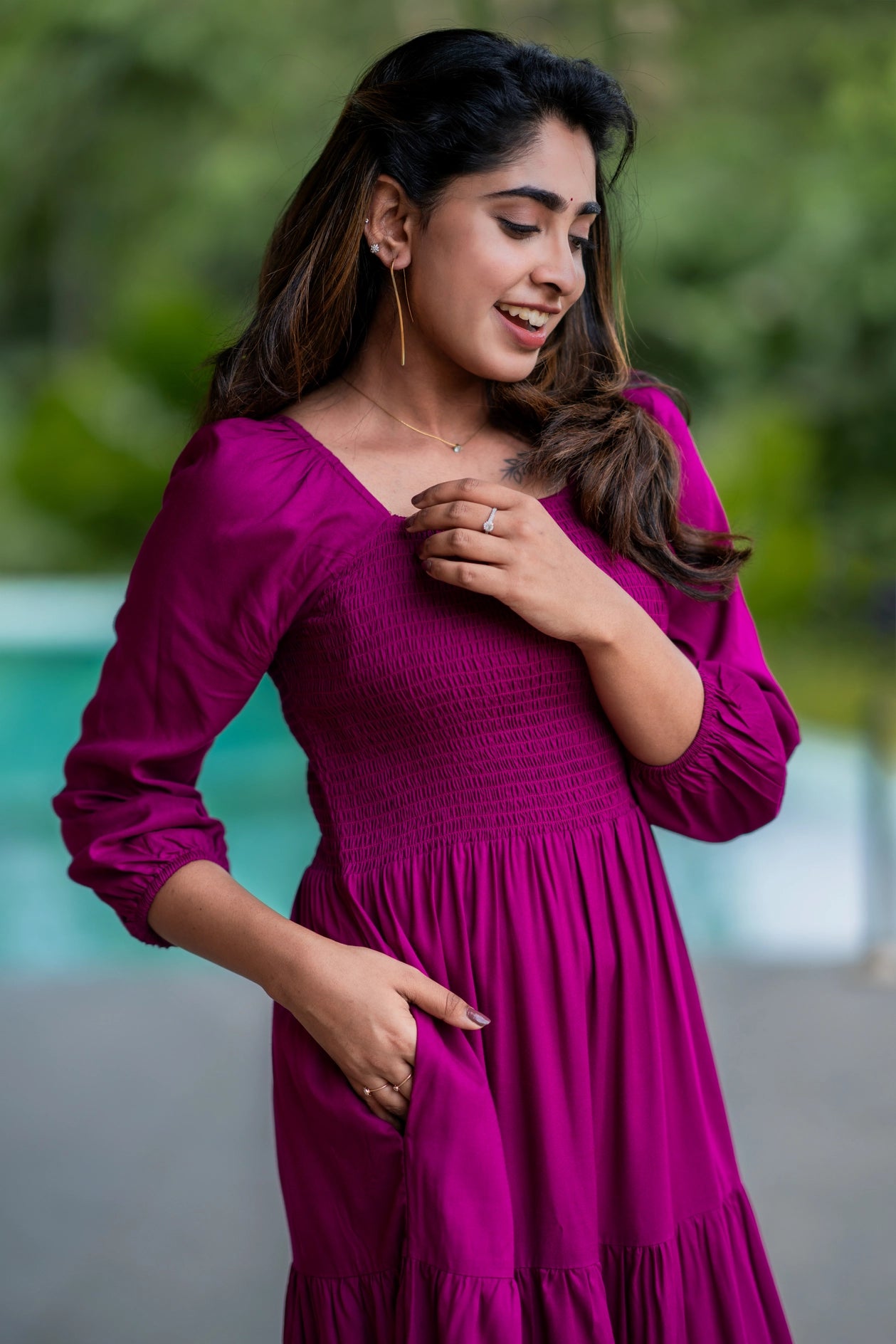 Majenta Smock Dress