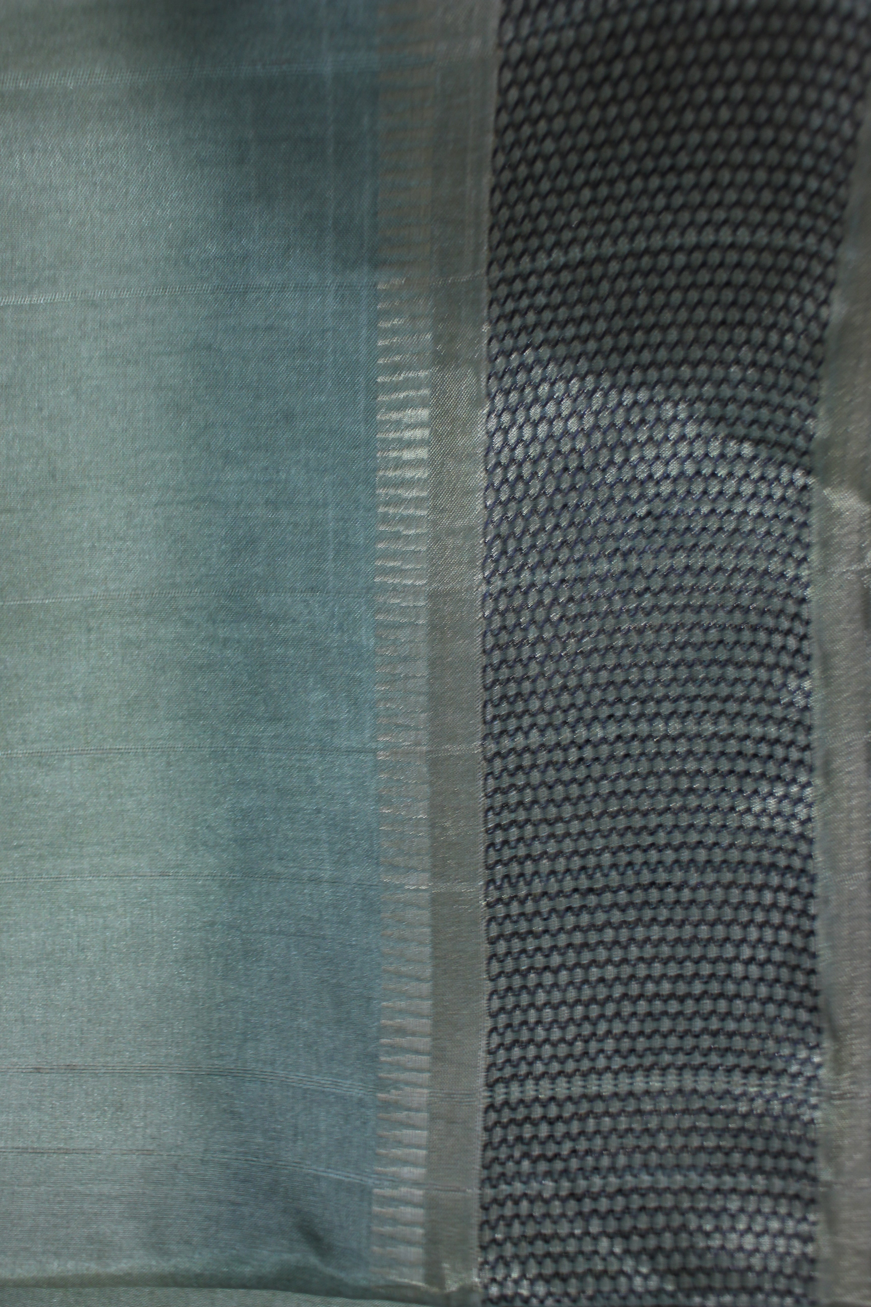 Olive Green Hexa Border Shaded Floral Garden Unstitched Fabric