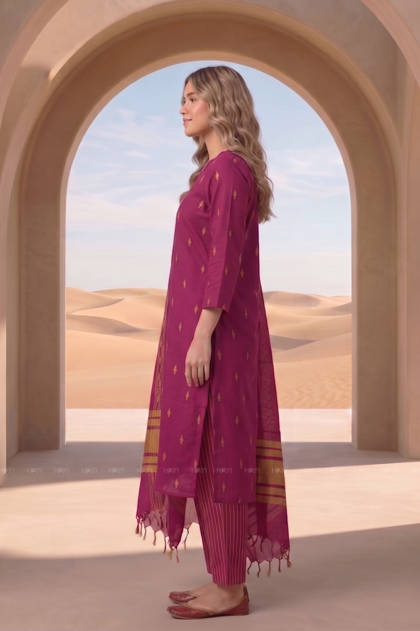 Twillight Royal Printed Ethnic Elegance