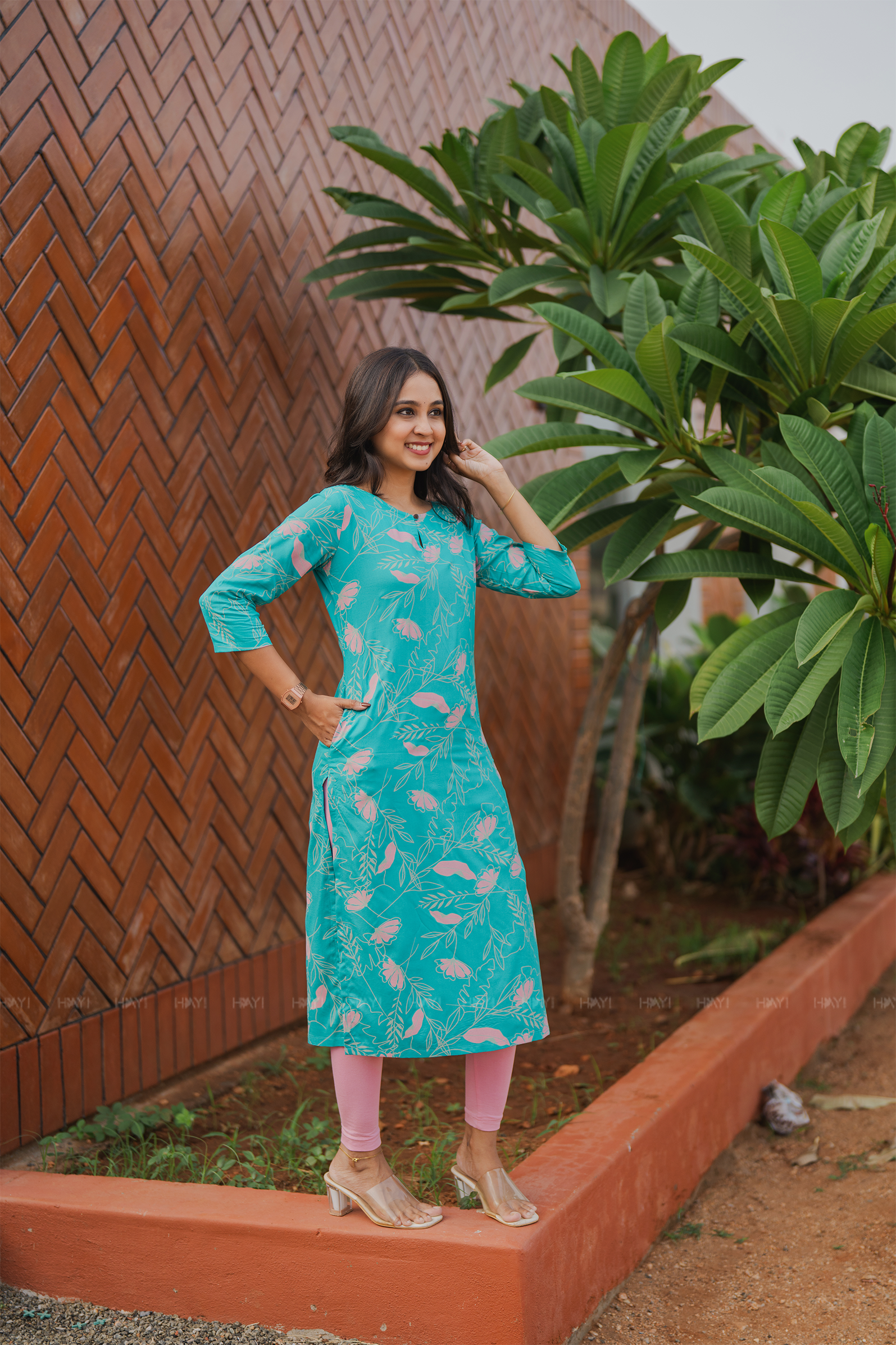 Bloomhaven Blue Viscose Printed Fabulous Kurta