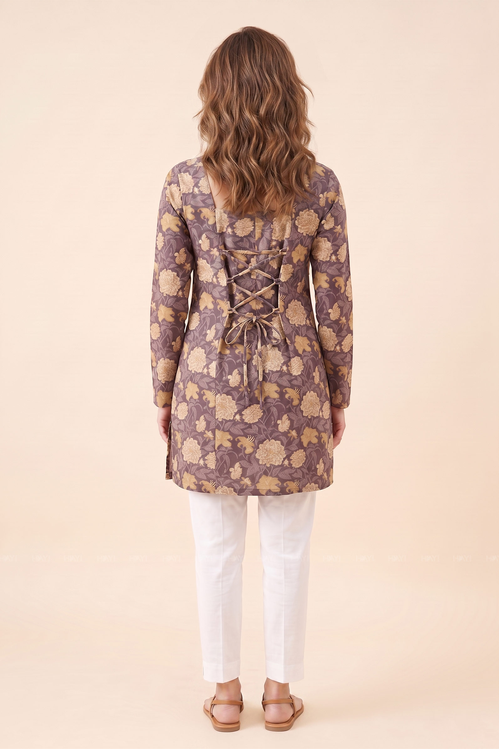 Amber Petal Printed Short Kurta