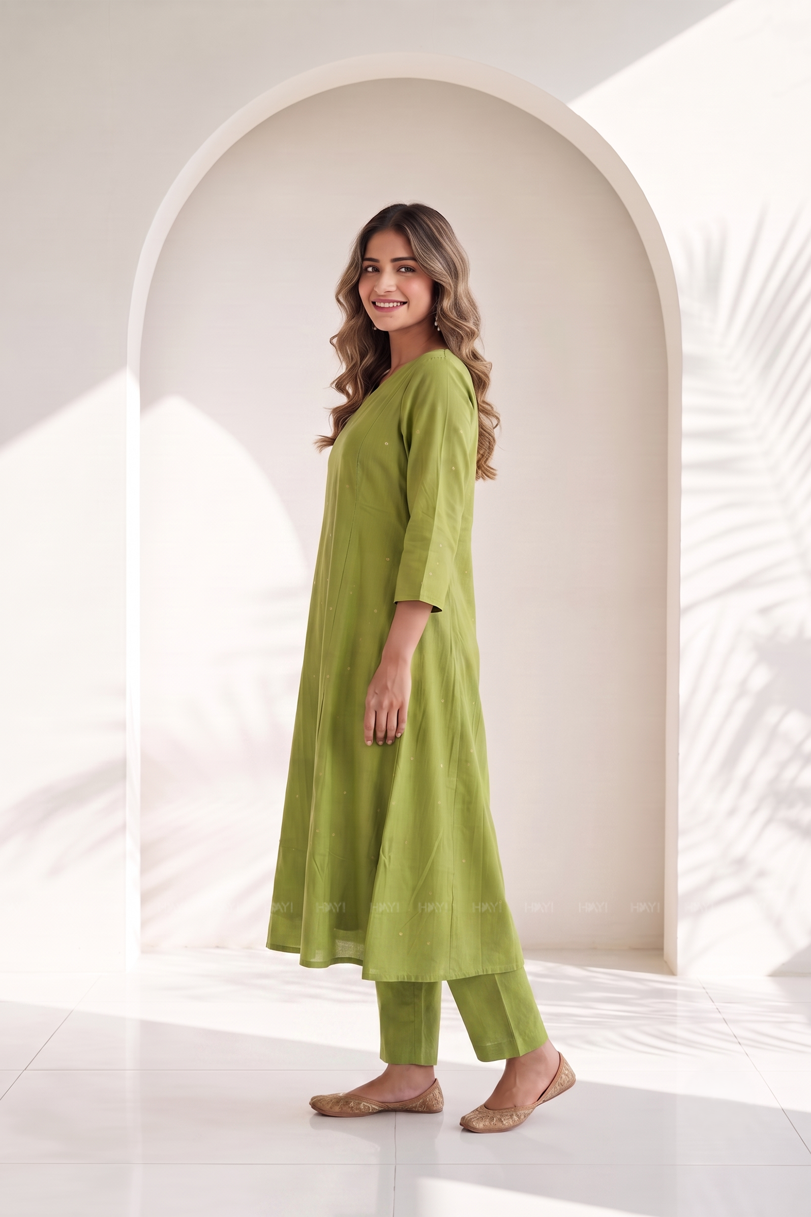 Forest Echo Green Printed Co-ord Set