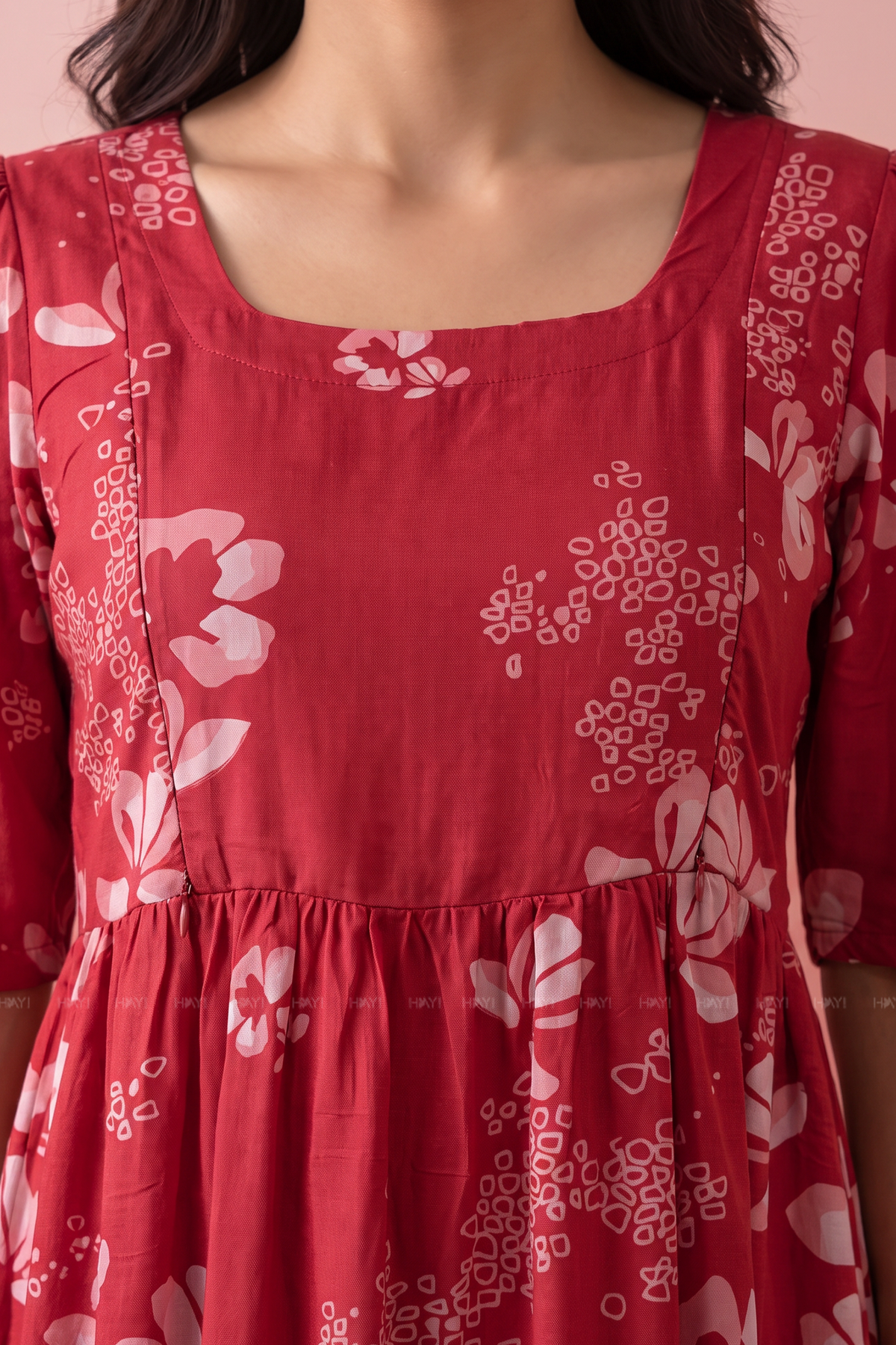Paisley Muse Pink Printed Maternity Maxi Dress