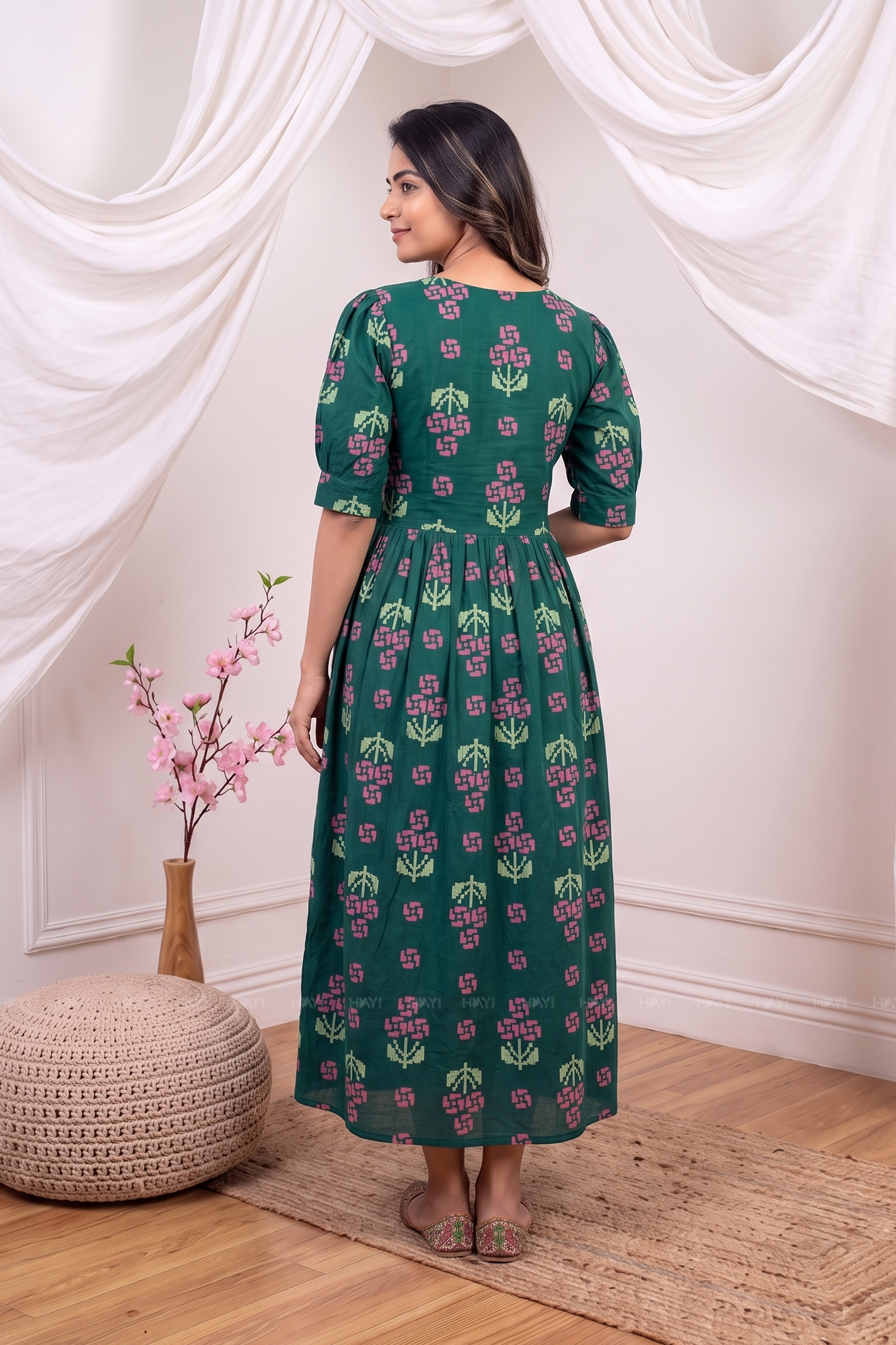 Secret Meadow Blooming Maternity Feeding Maxi Dress