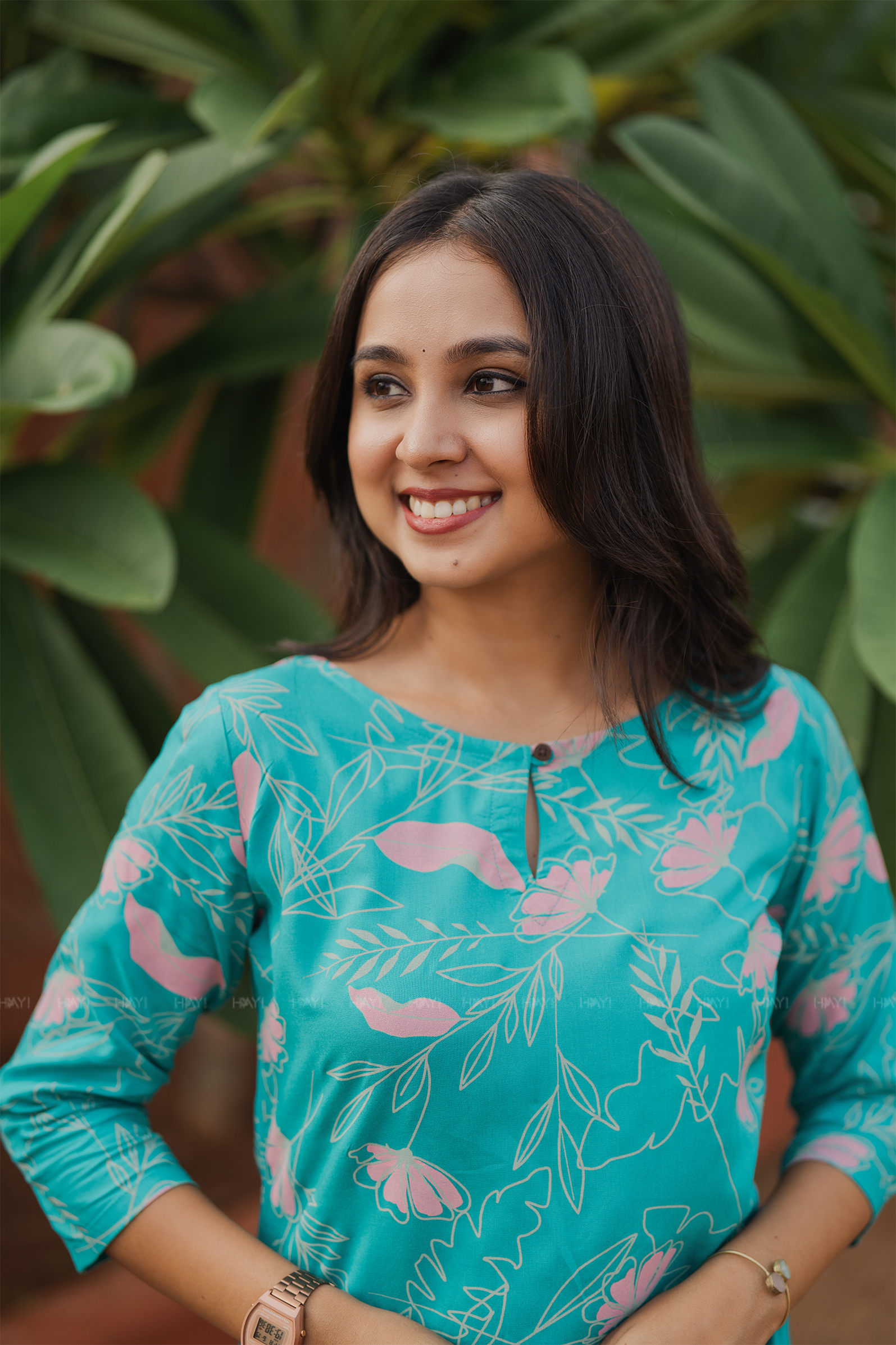 Bloomhaven Blue Viscose Printed Fabulous Kurta