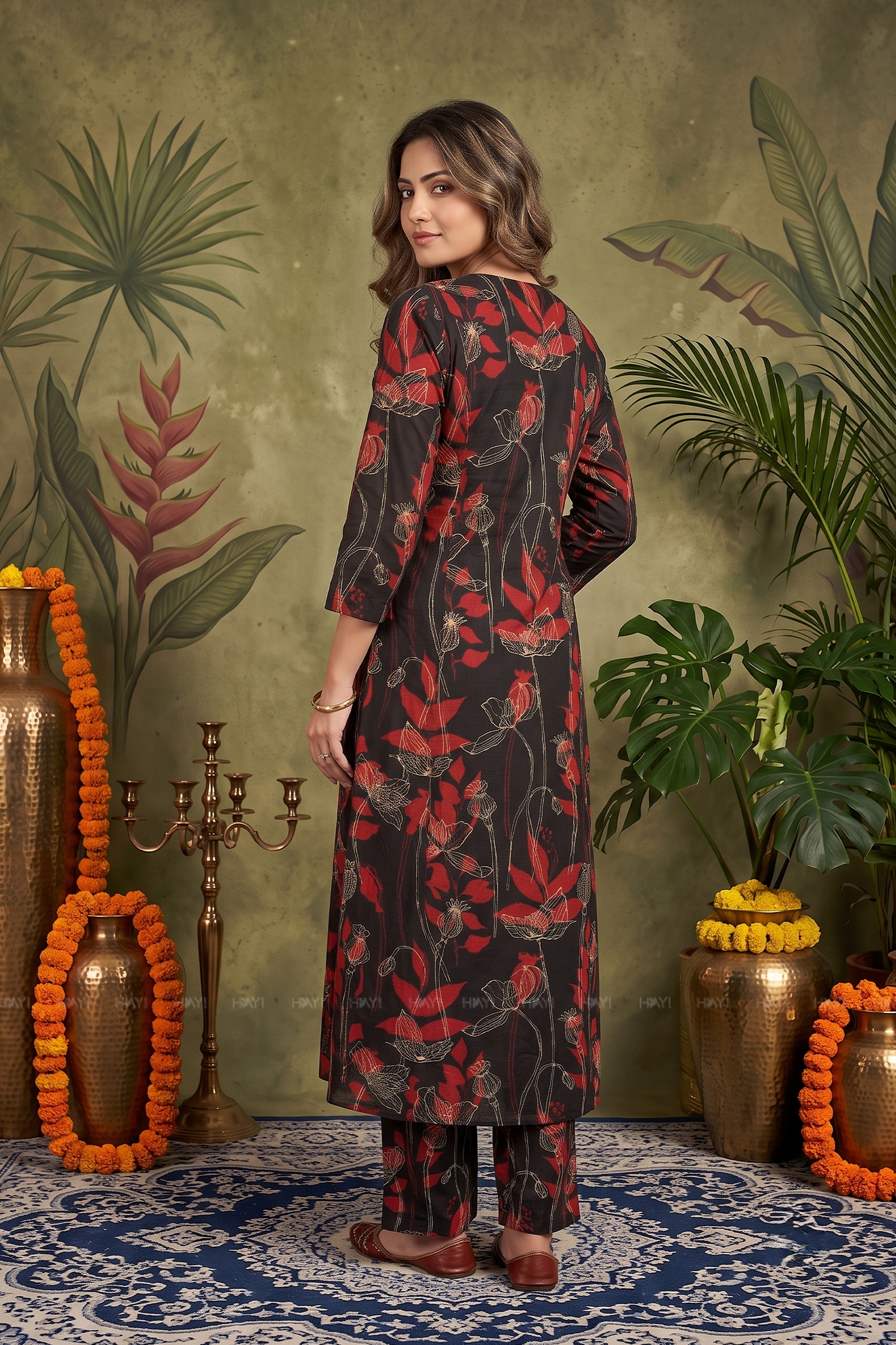 Scarlet Canopy Black printed Co-ord Set