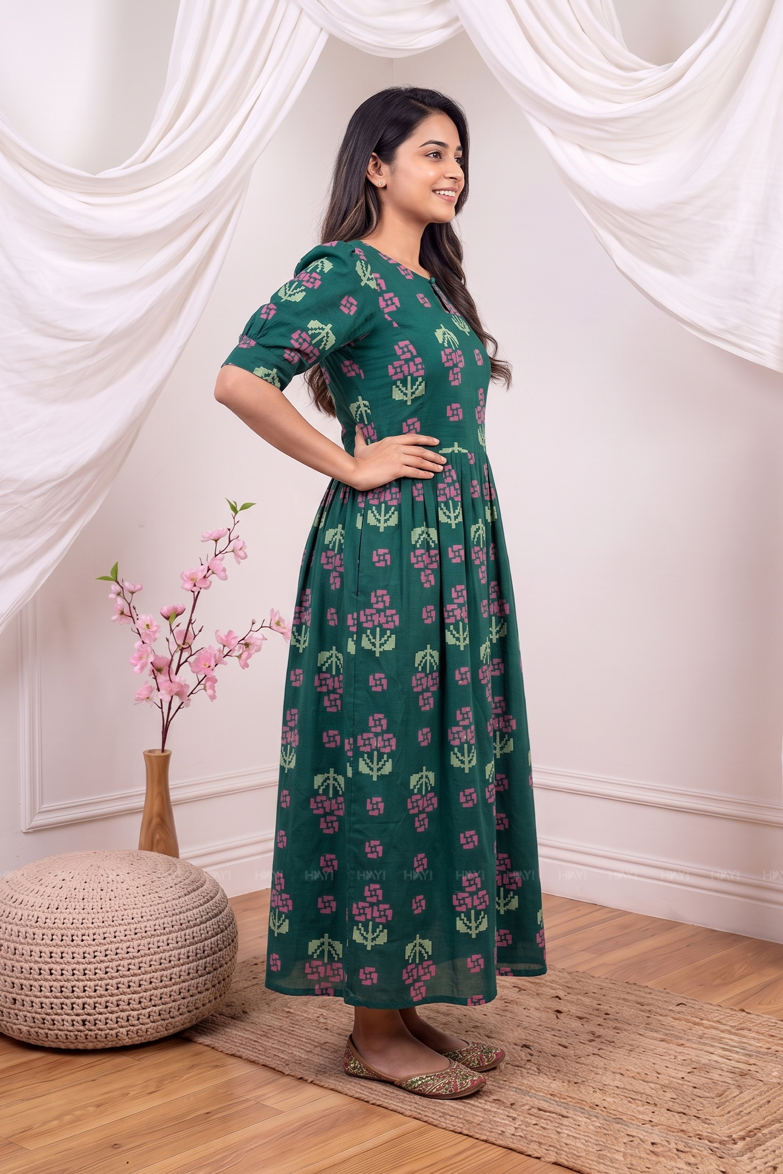 Secret Meadow Blooming Maternity Feeding Maxi Dress