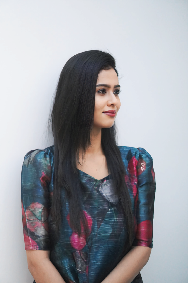 Blue Bloom Bounge Silk Slub Kurta