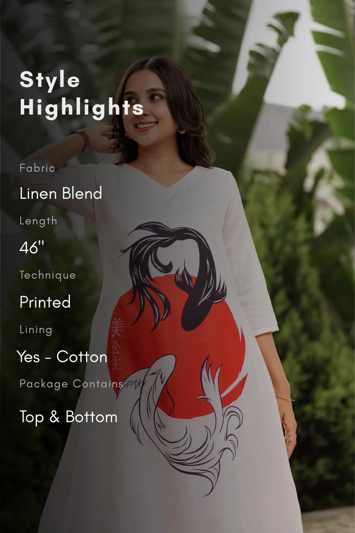 Miyabi Sun Placement Printed Co-ords