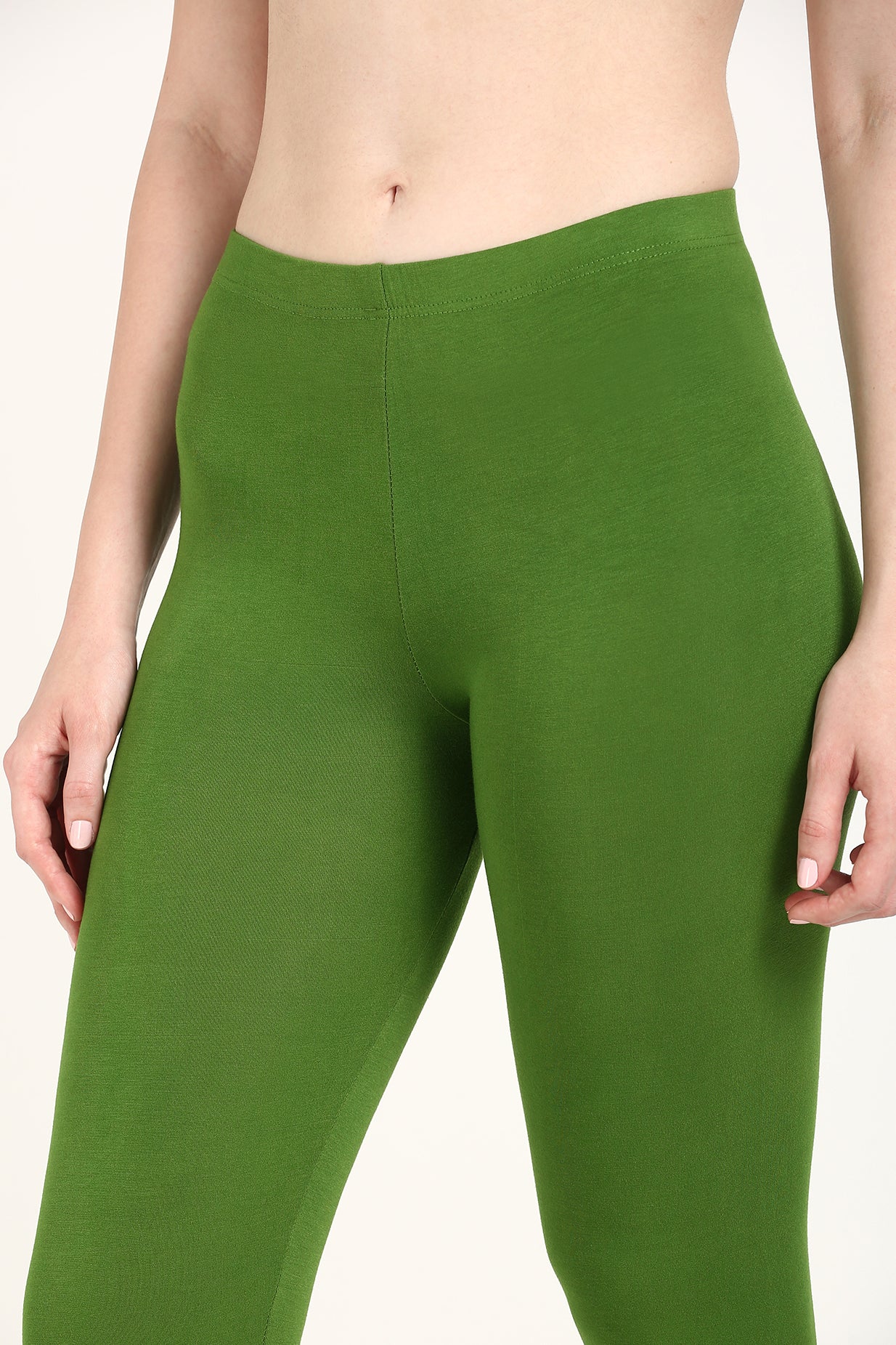 Forest green churidar