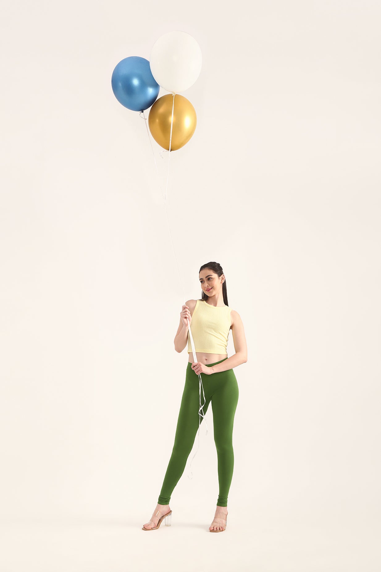 Forest green churidar