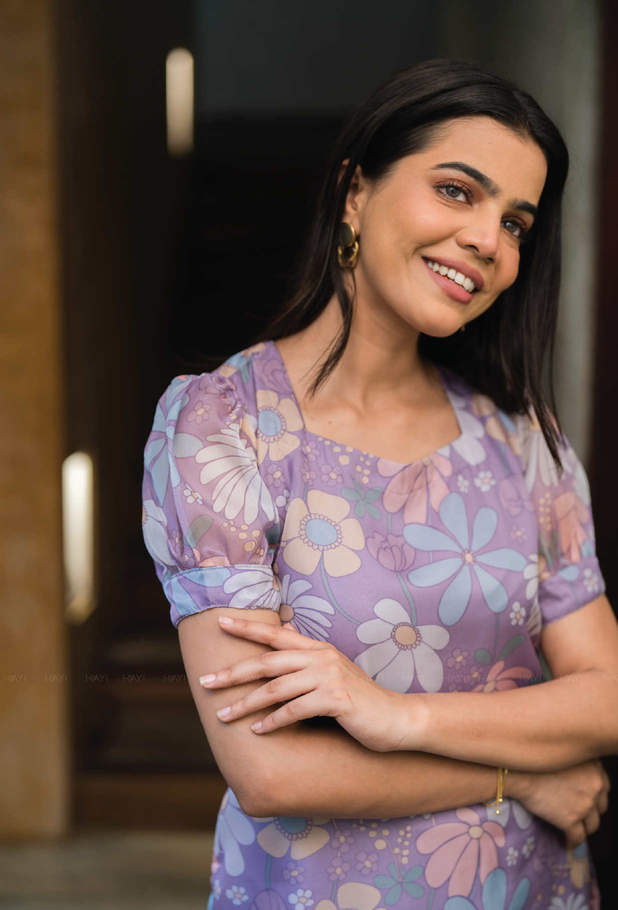 Lilac Floral Vibe Organza Kurta