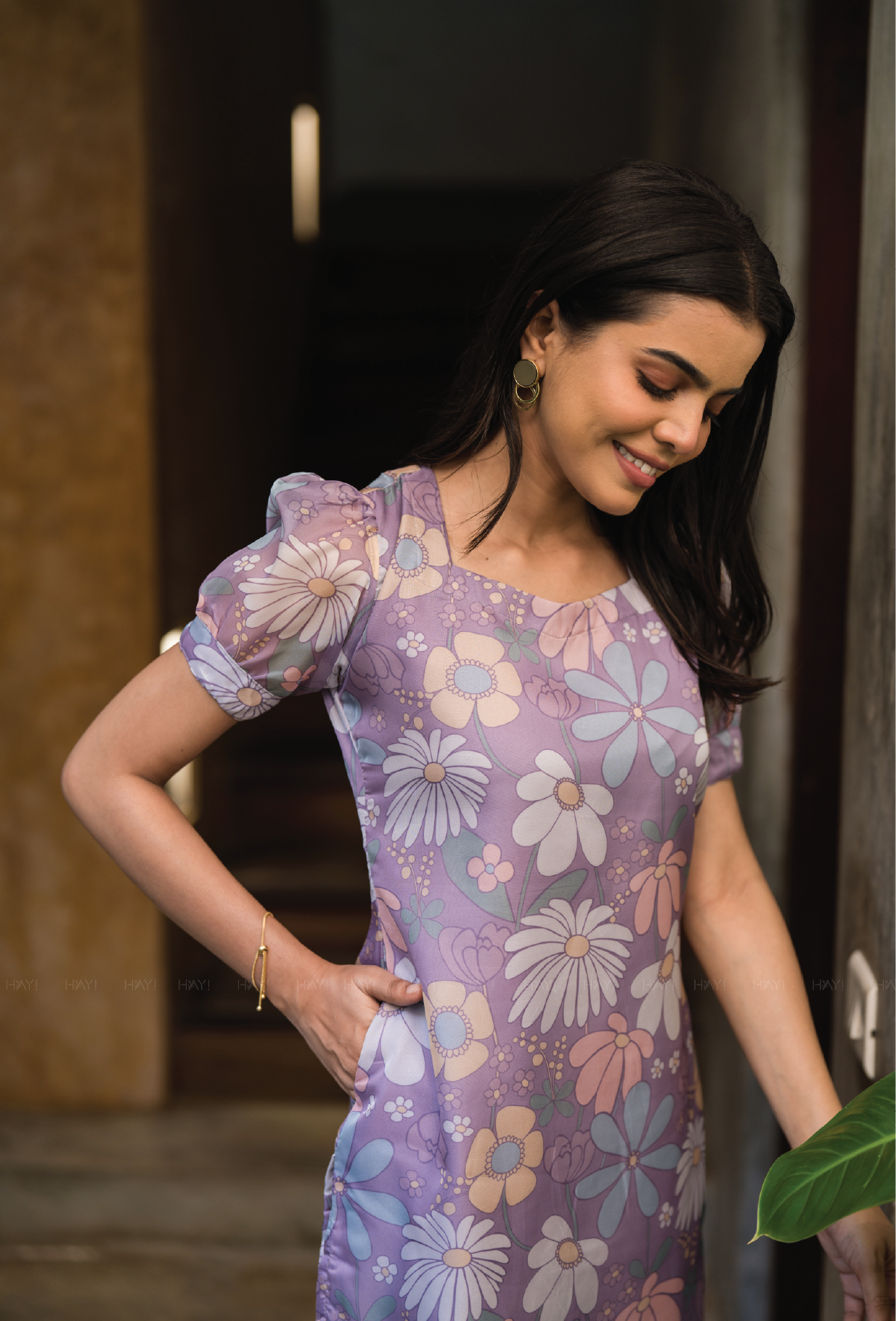 Lilac Floral Vibe Organza Kurta
