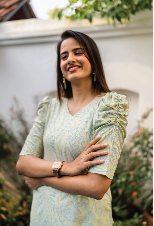 Pastel Green Cosmic Waves Viscose Printed Kurta