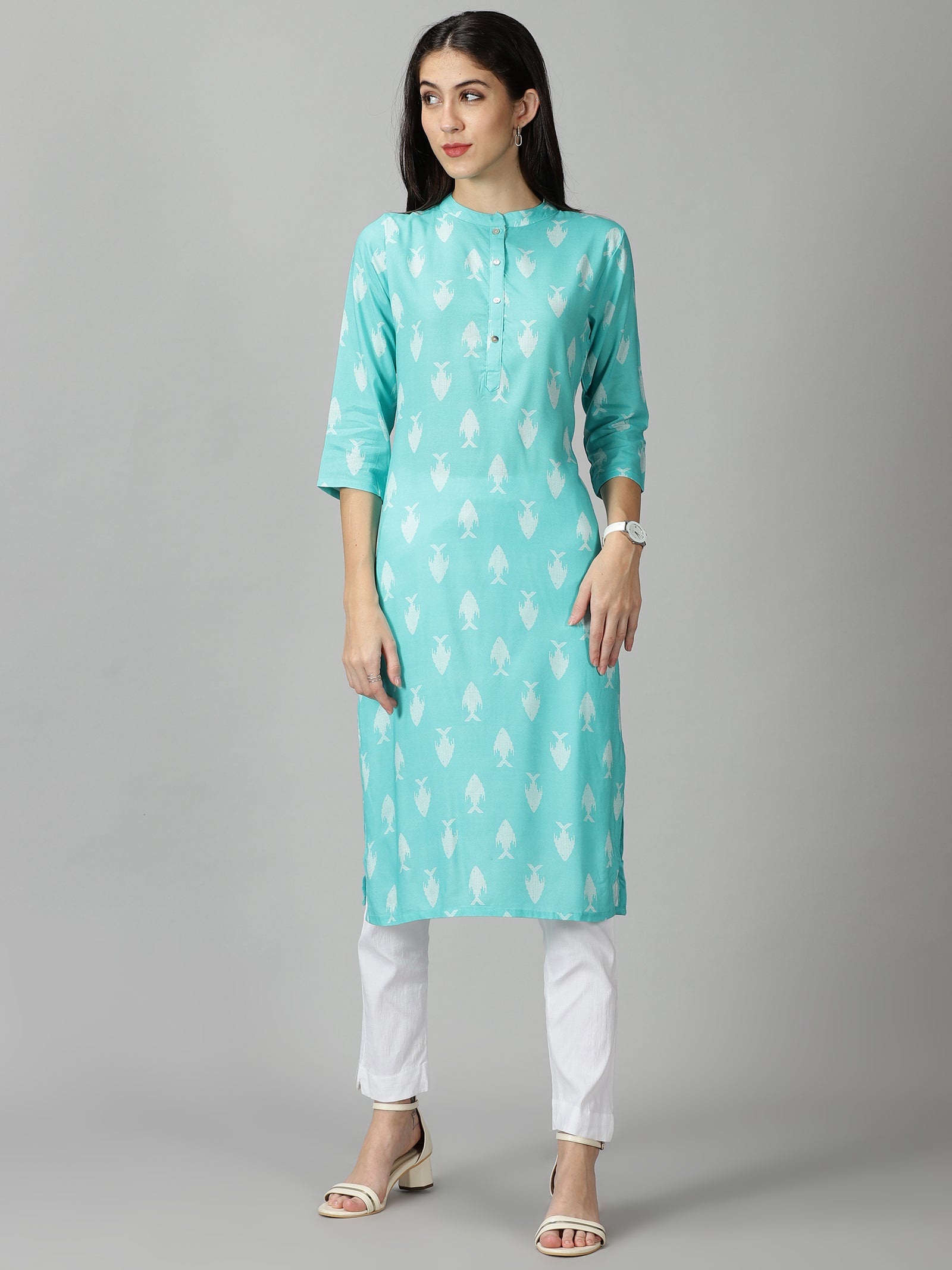 Checked Fishes Kurti