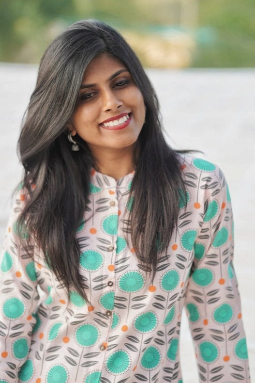 FLAT FLOWER KURTI