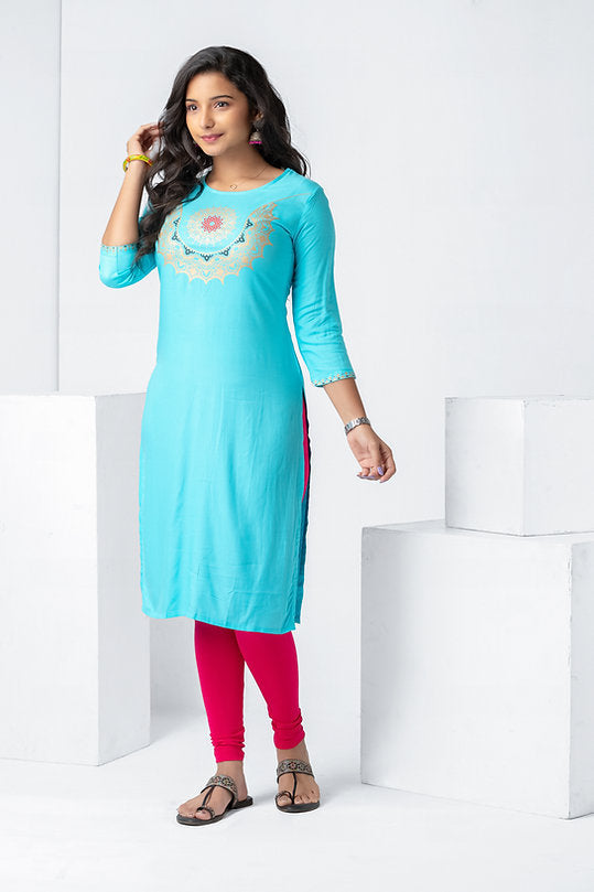 GOLD JEWEL PRINT KURTA