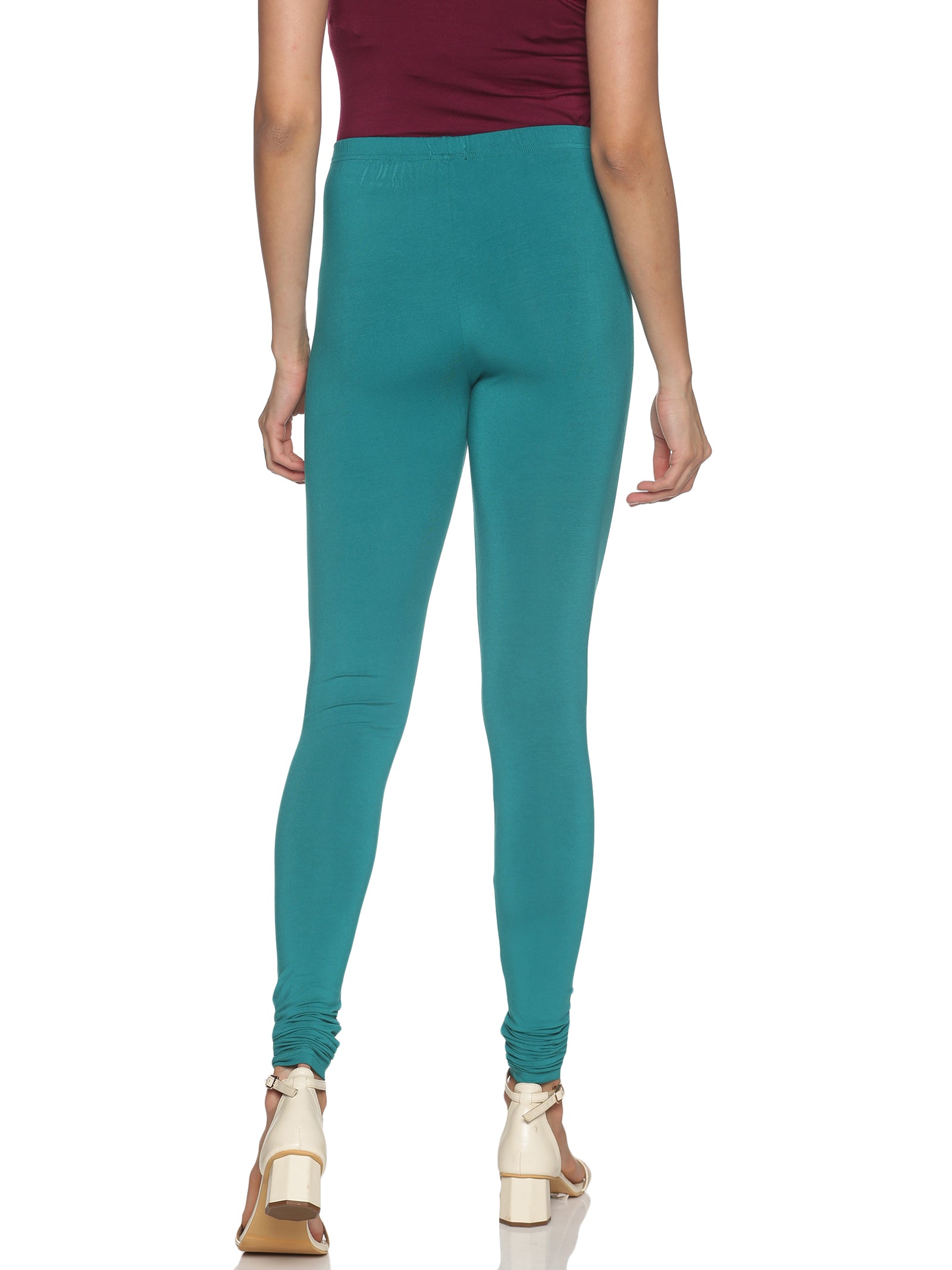 Peacock green churidar