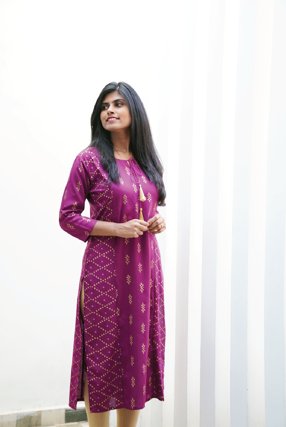 Zig Zag Diamond Kurti