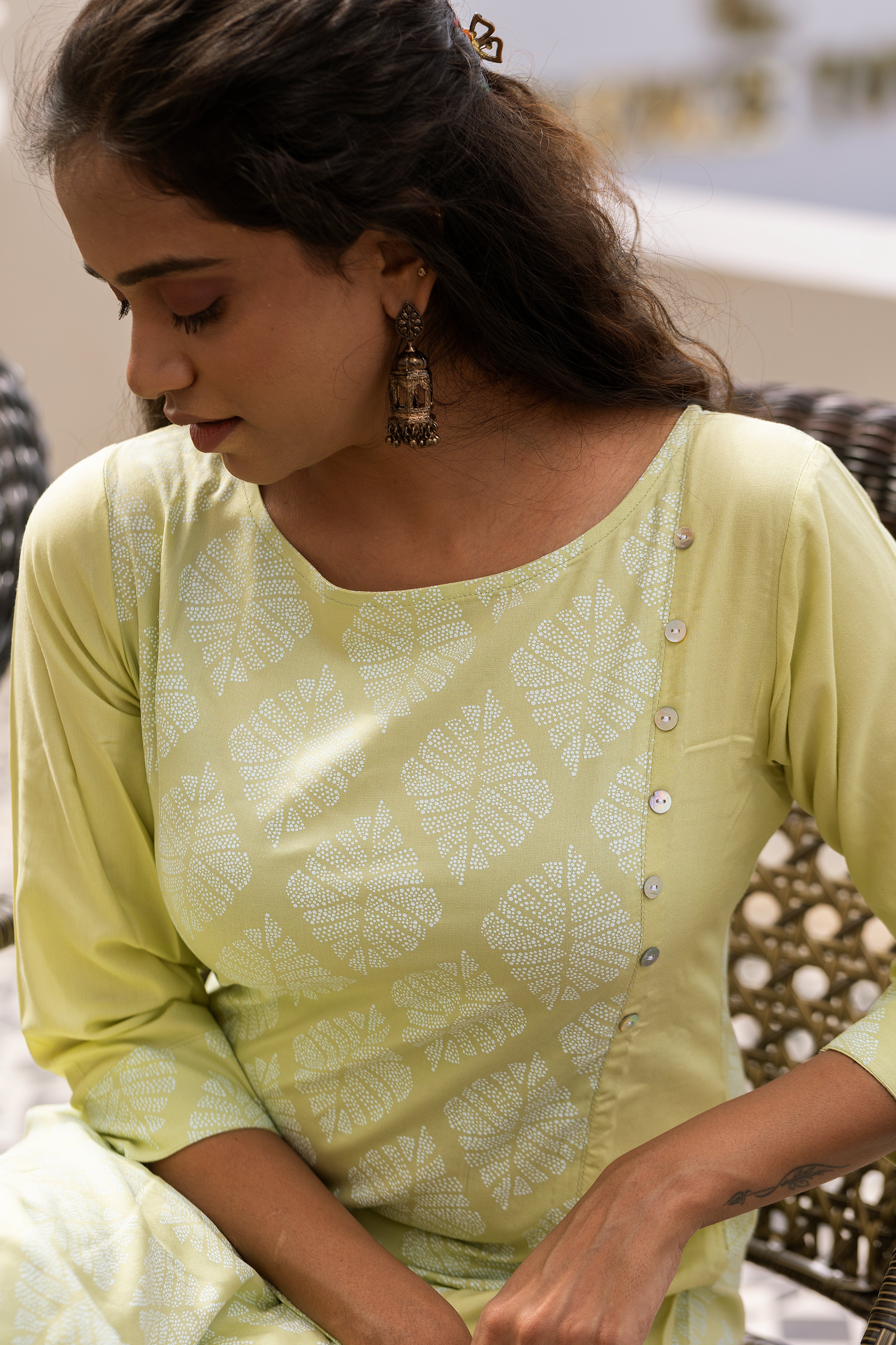Leaves and Beyond Kurti