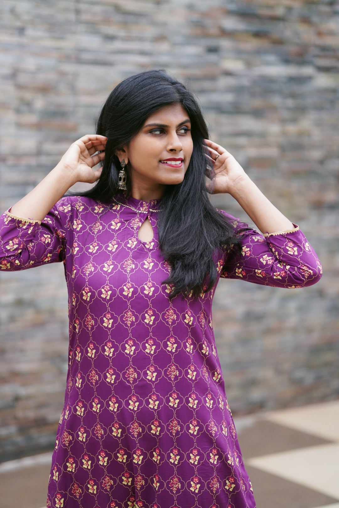Enchanted Floral Straight Kurti