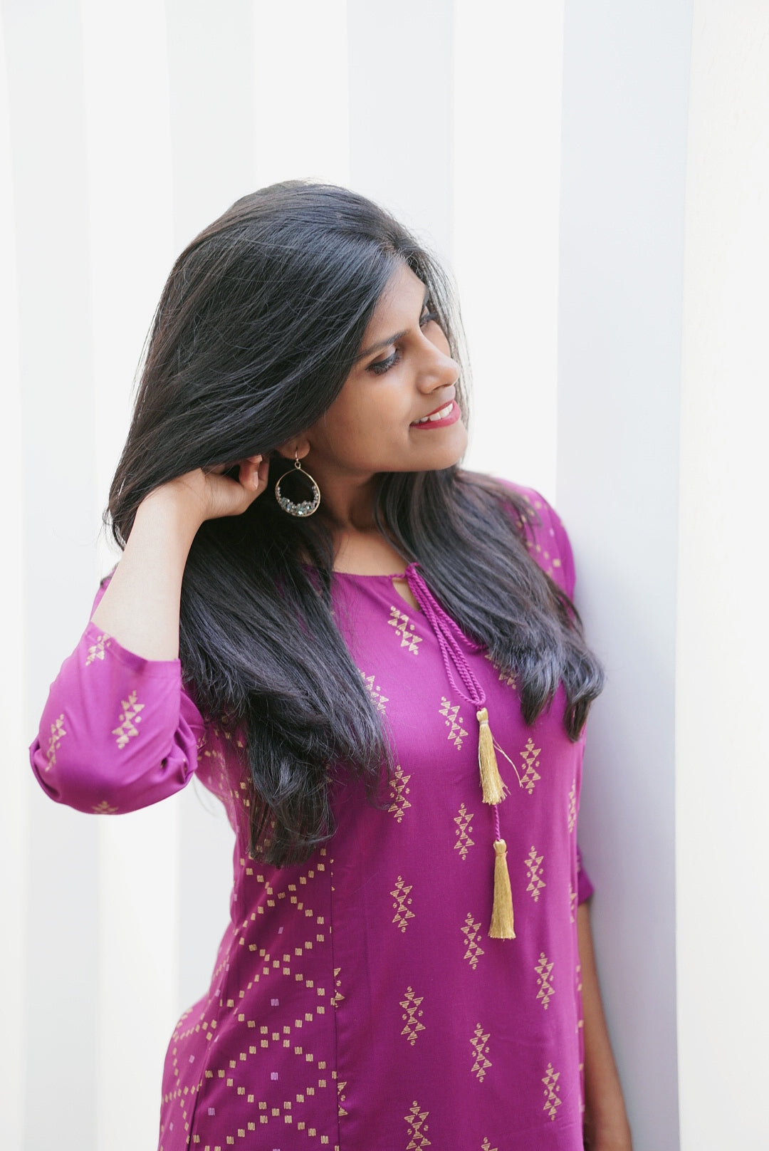 Zig Zag Diamond Kurti