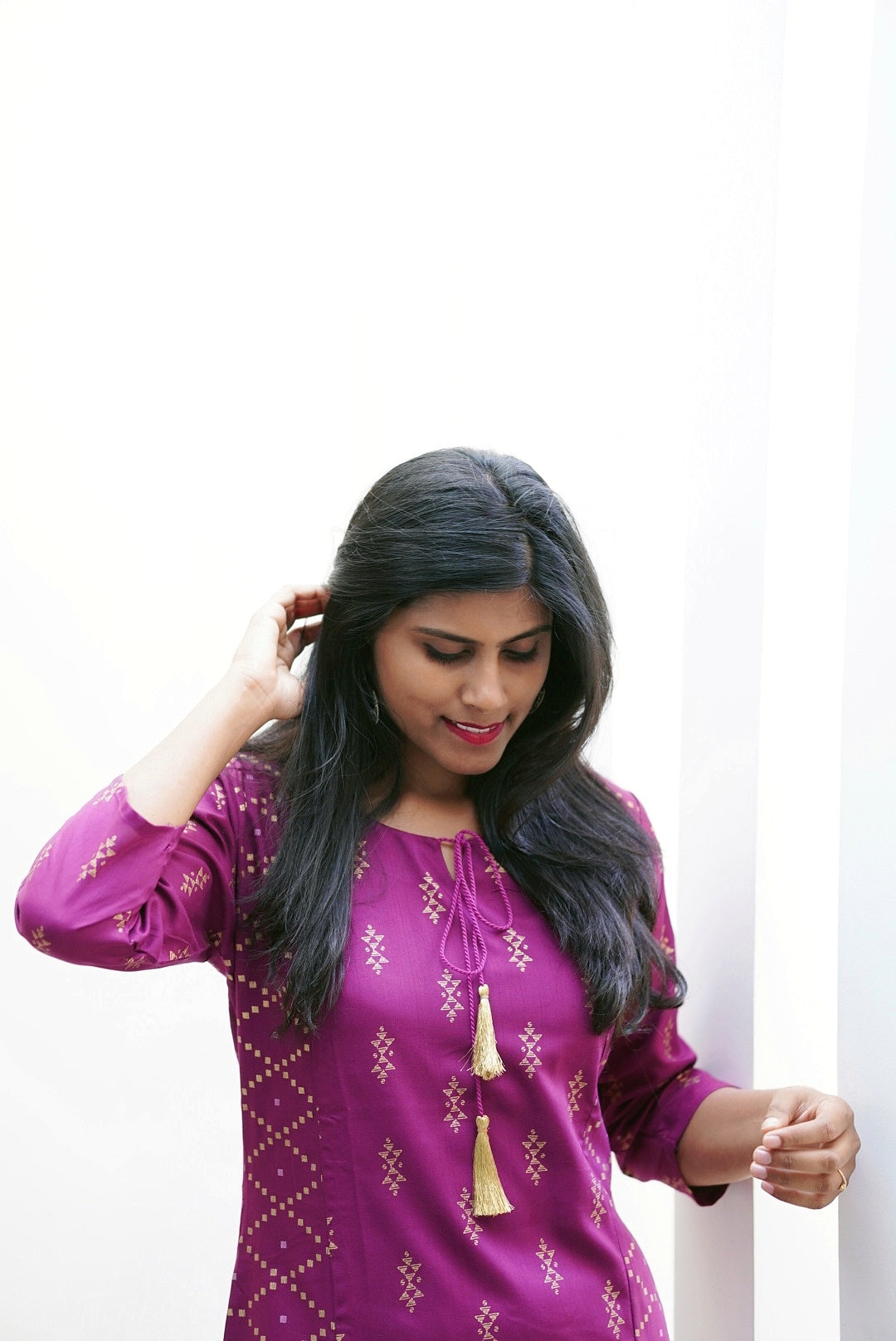 Zig Zag Diamond Kurti